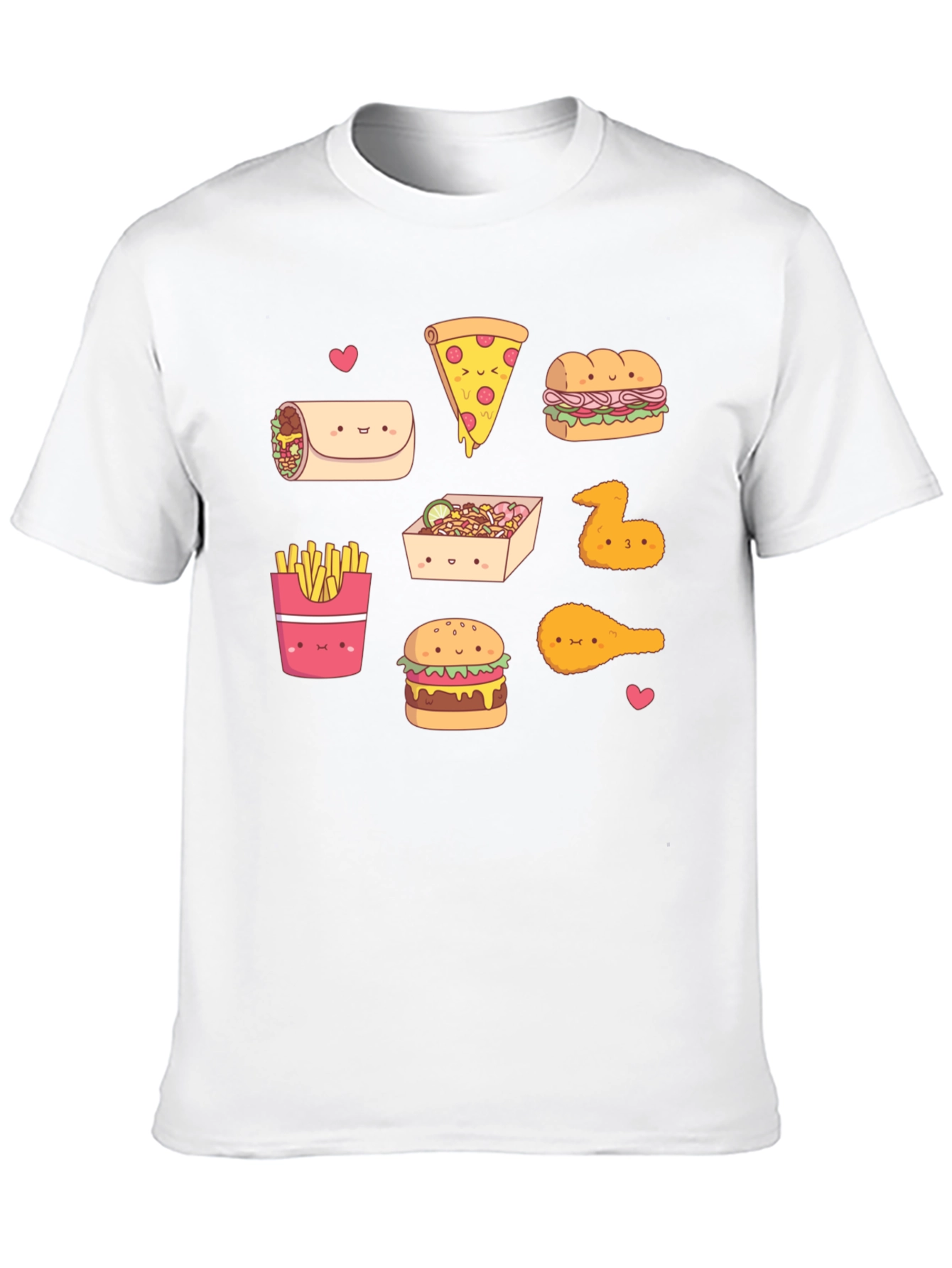 Kawaii Fast Food T-Shirt: Cute Foodie Fashion