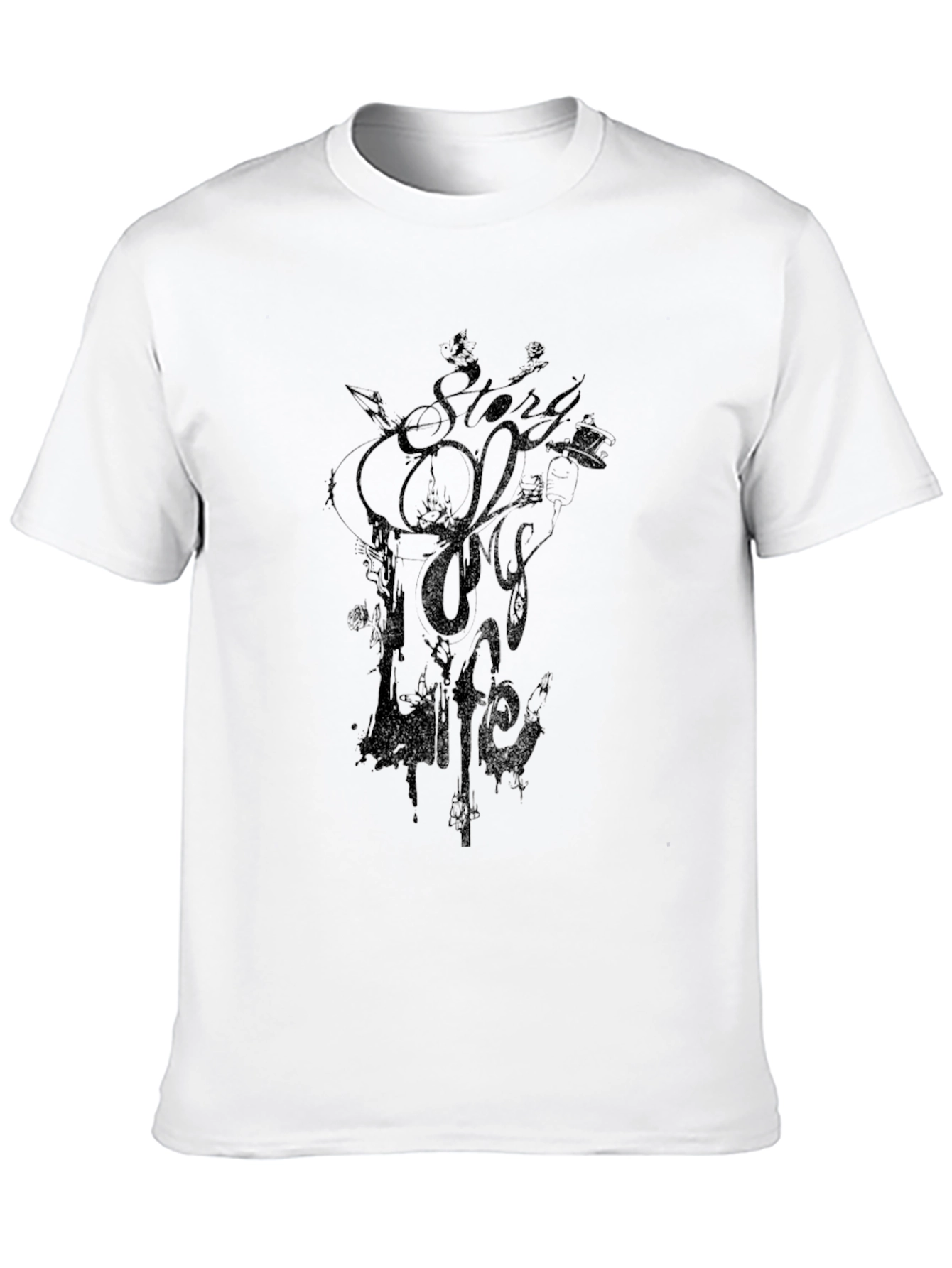 Story Of My Life Black Graphic Tee