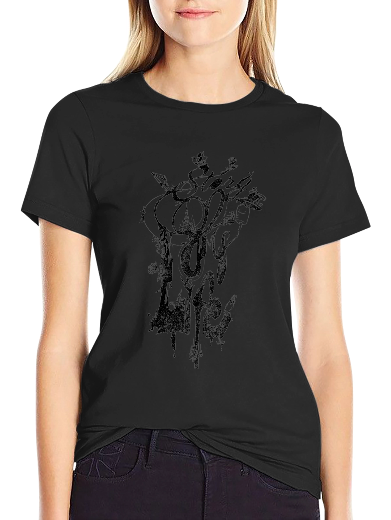 Story Of My Life Black Graphic Tee