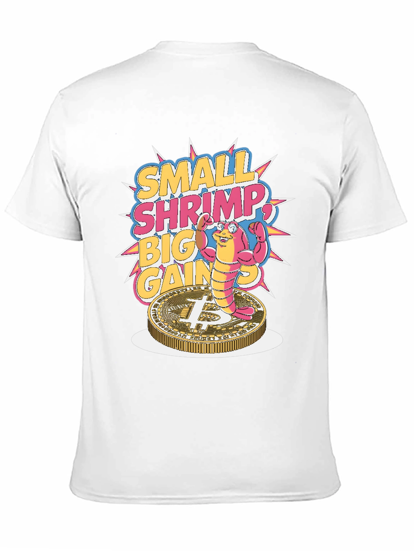 Small Shrimp Big Gains Bitcoin T-Shirt