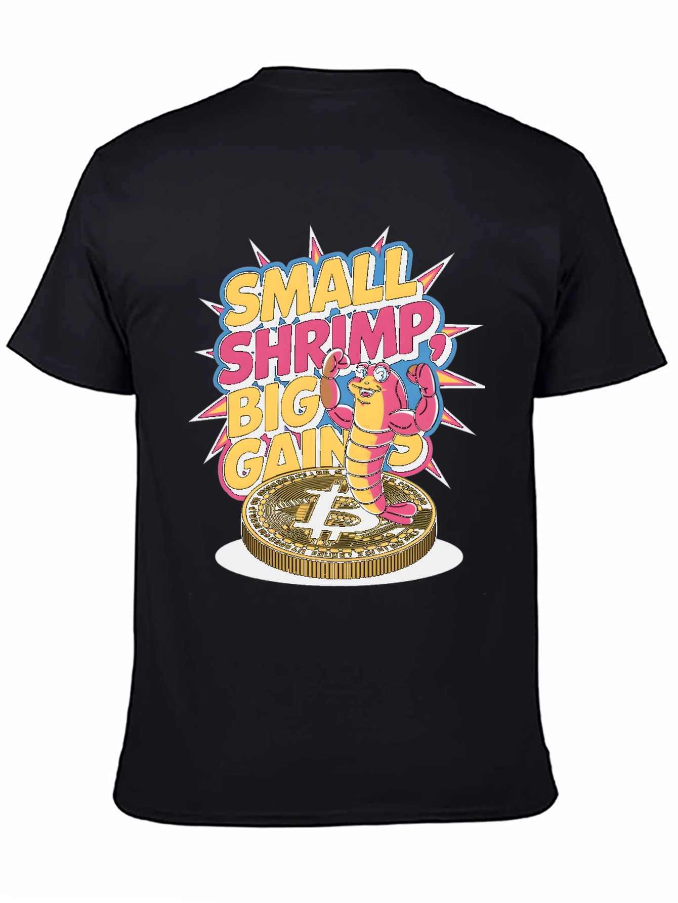 Small Shrimp Big Gains Bitcoin T-Shirt