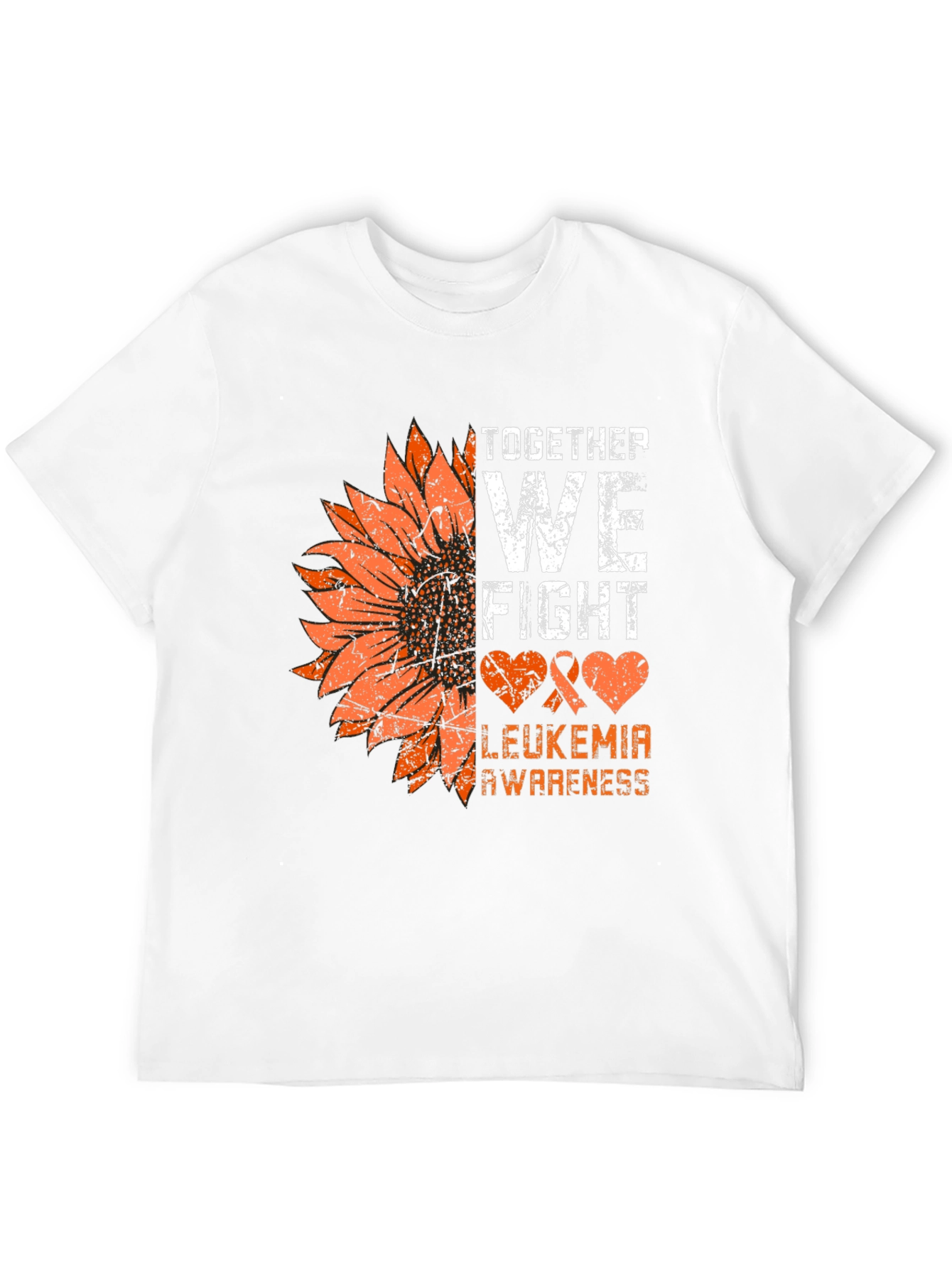 Leukemia Awareness Sunflower Graphic Tee