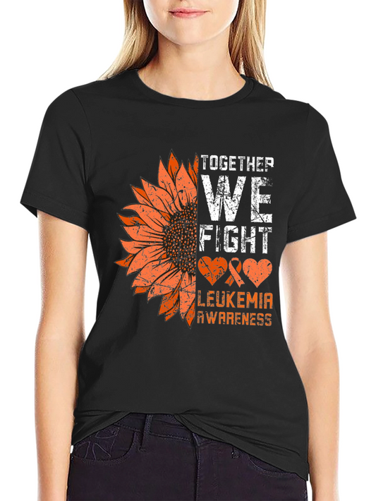 Leukemia Awareness Sunflower Graphic Tee
