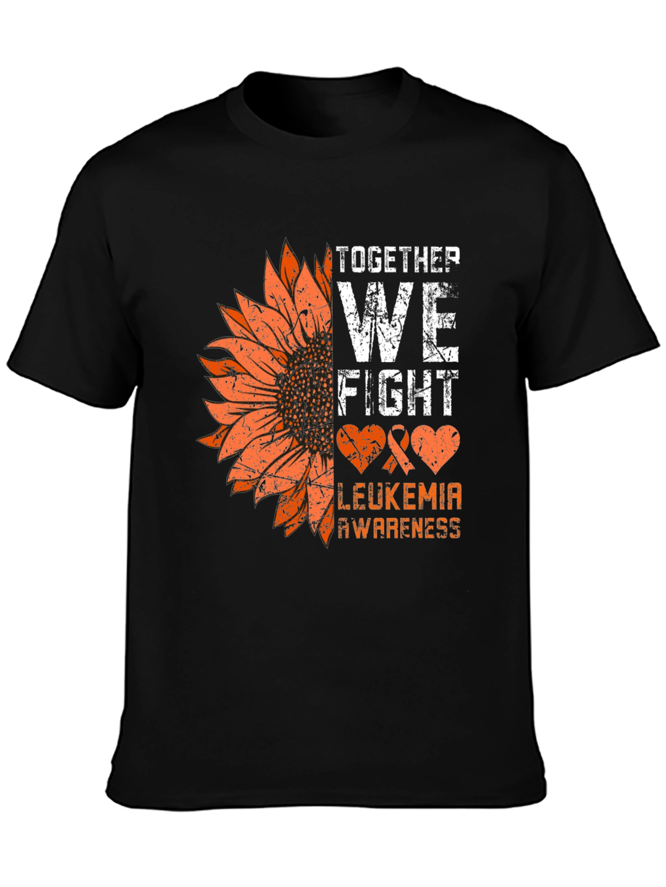 Leukemia Awareness Sunflower Graphic Tee