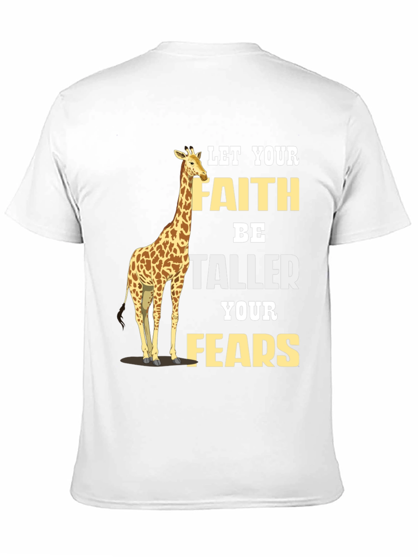 Faith Taller Than Fears Giraffe Graphic Tee