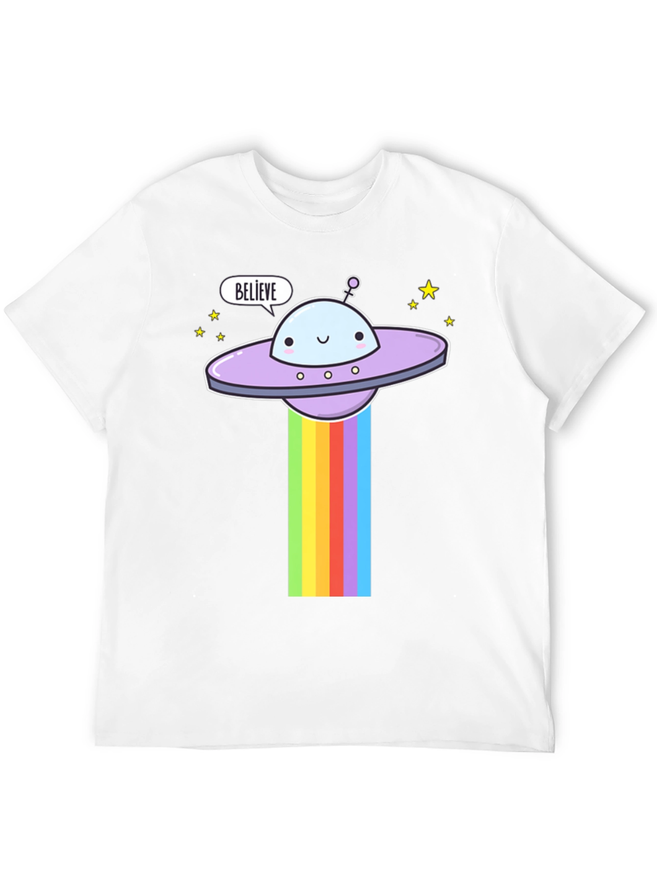 Believe UFO Rainbow T-Shirt