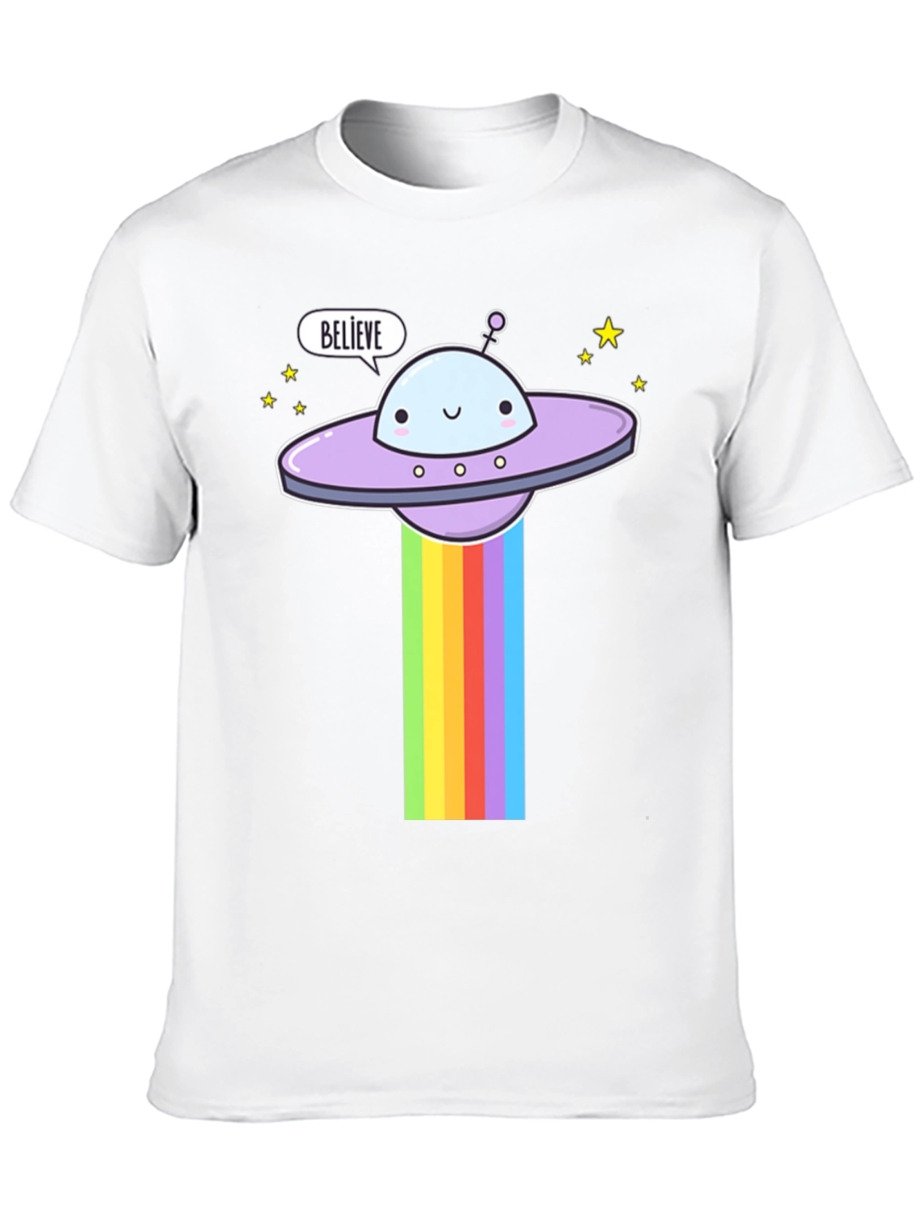 Believe UFO Rainbow T-Shirt