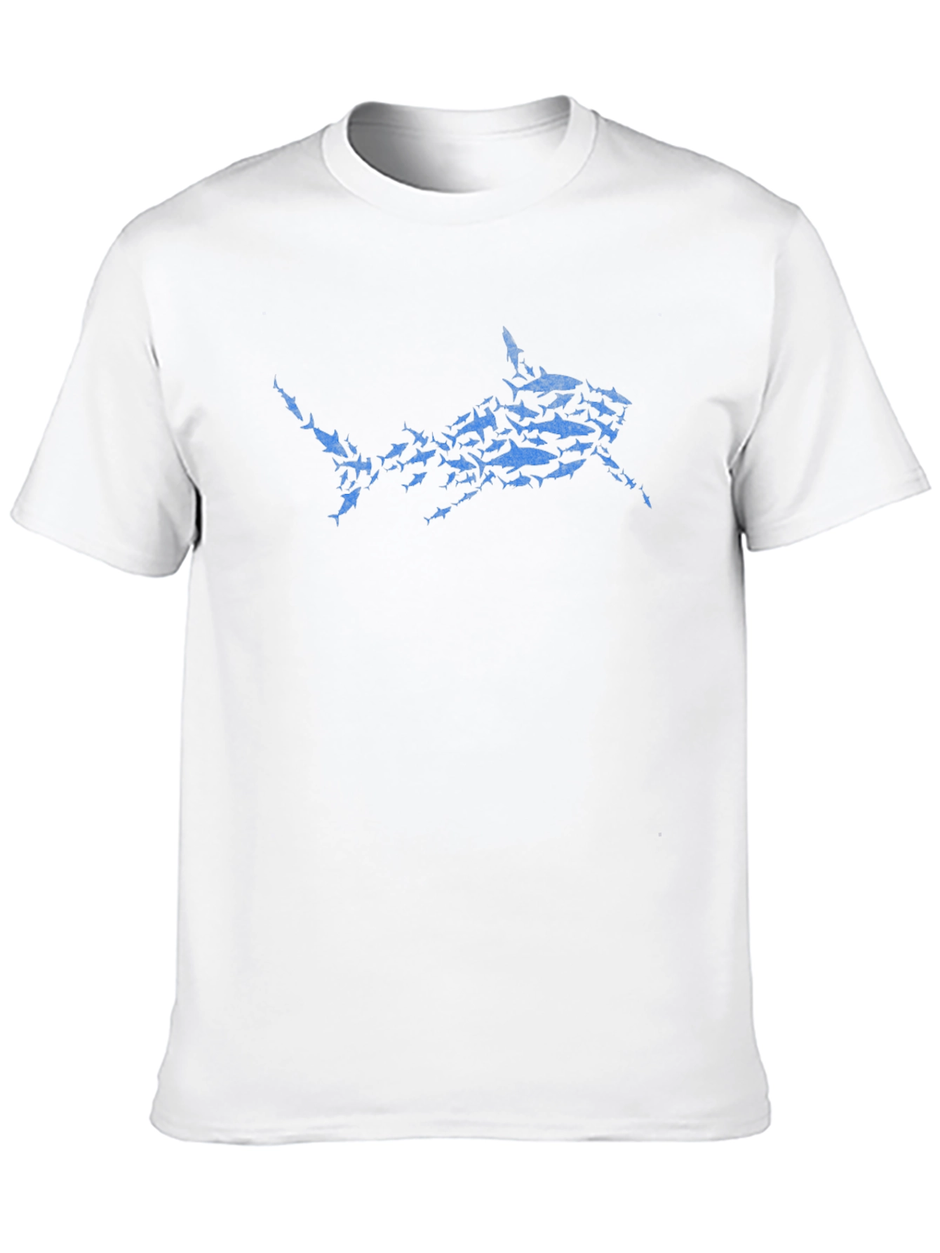 Shark Graphic Mens Black T-Shirt