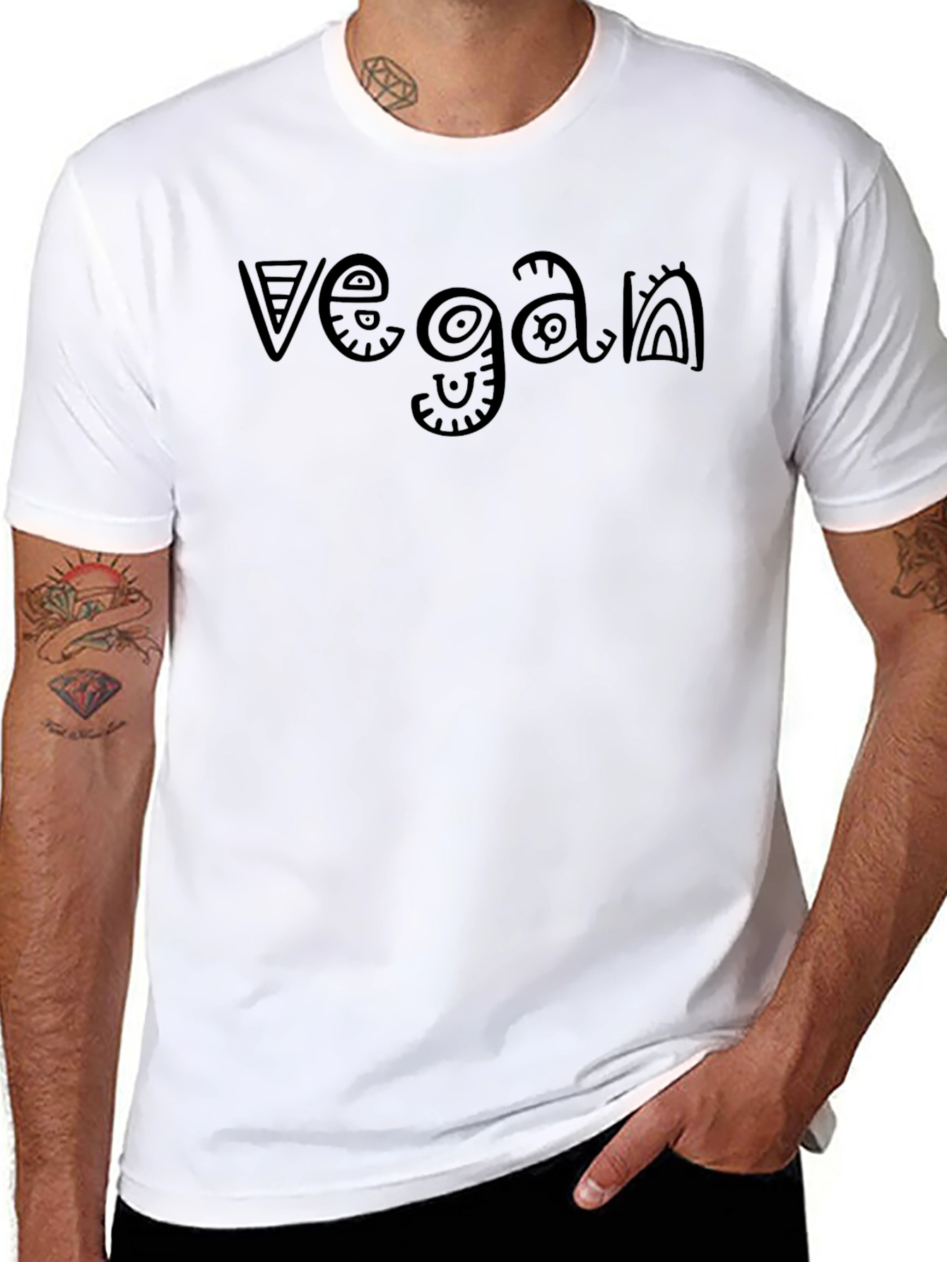 Vegan Graphic Tee - Stylish & Sustainable