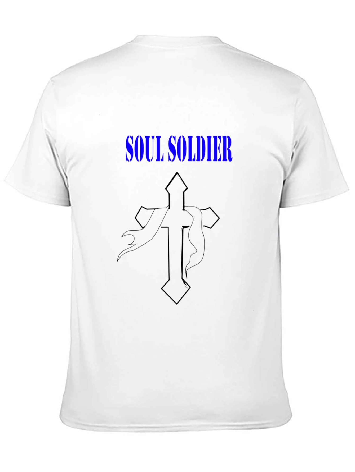 Soul Soldier Graphic Tee - Black Cotton Blend