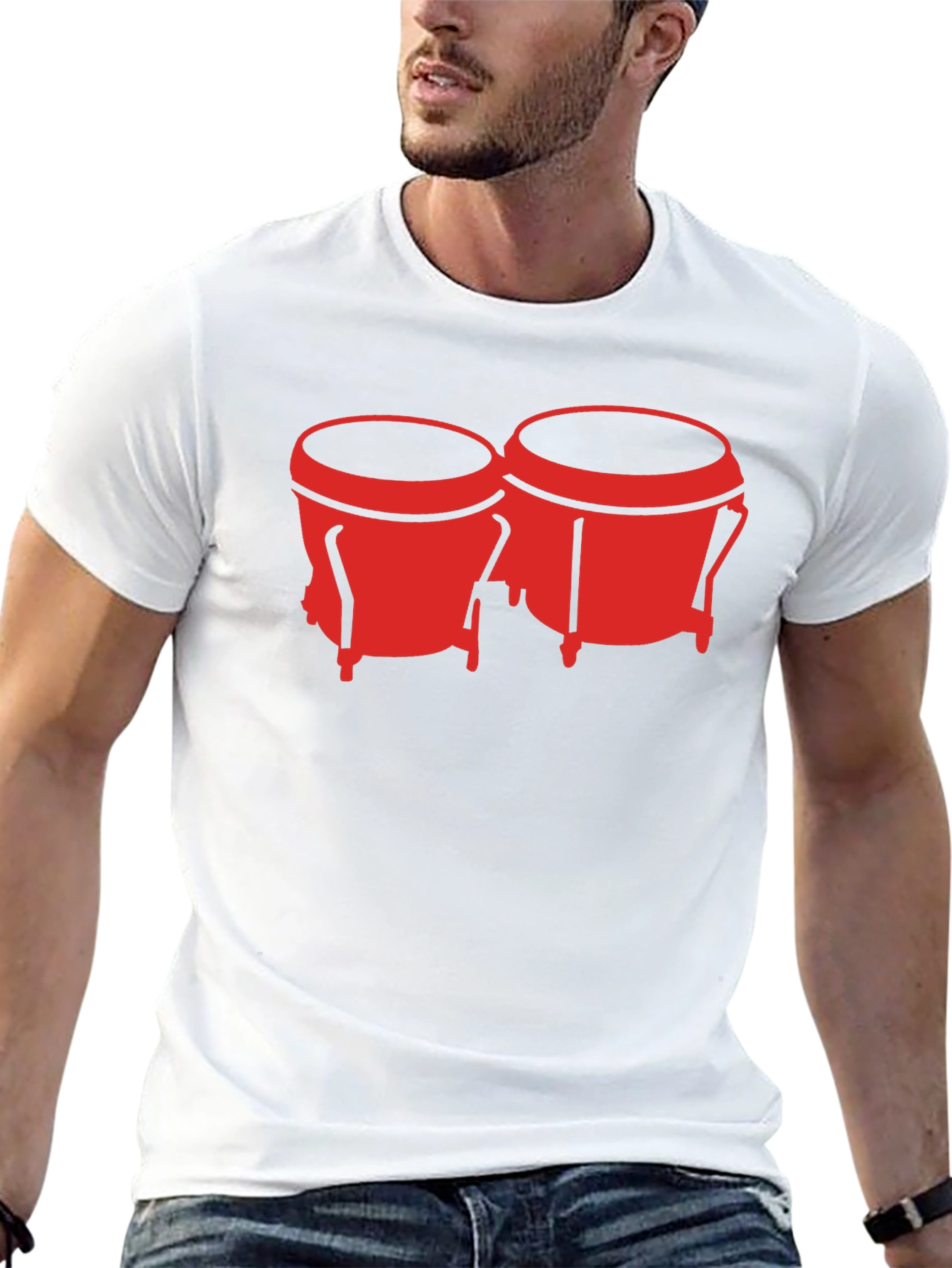 Bongo Drum Graphic Tee - Black