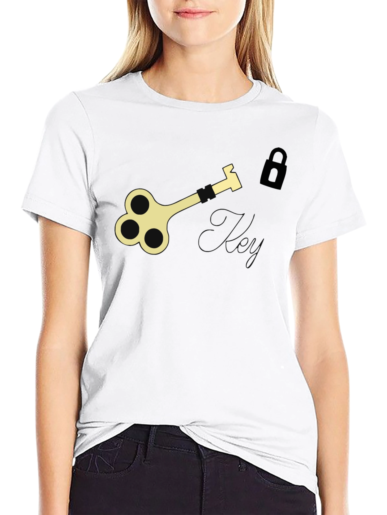 Unlock Your Style: Key & Lock Graphic Tee