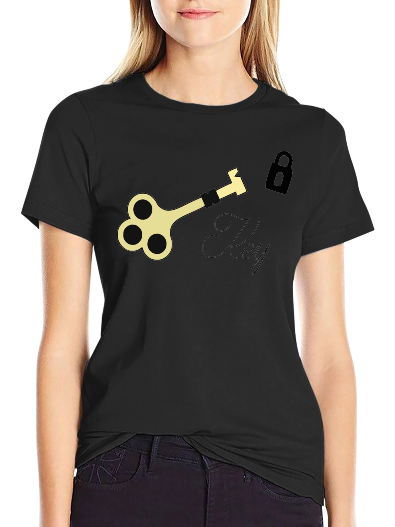 Unlock Your Style: Key & Lock Graphic Tee