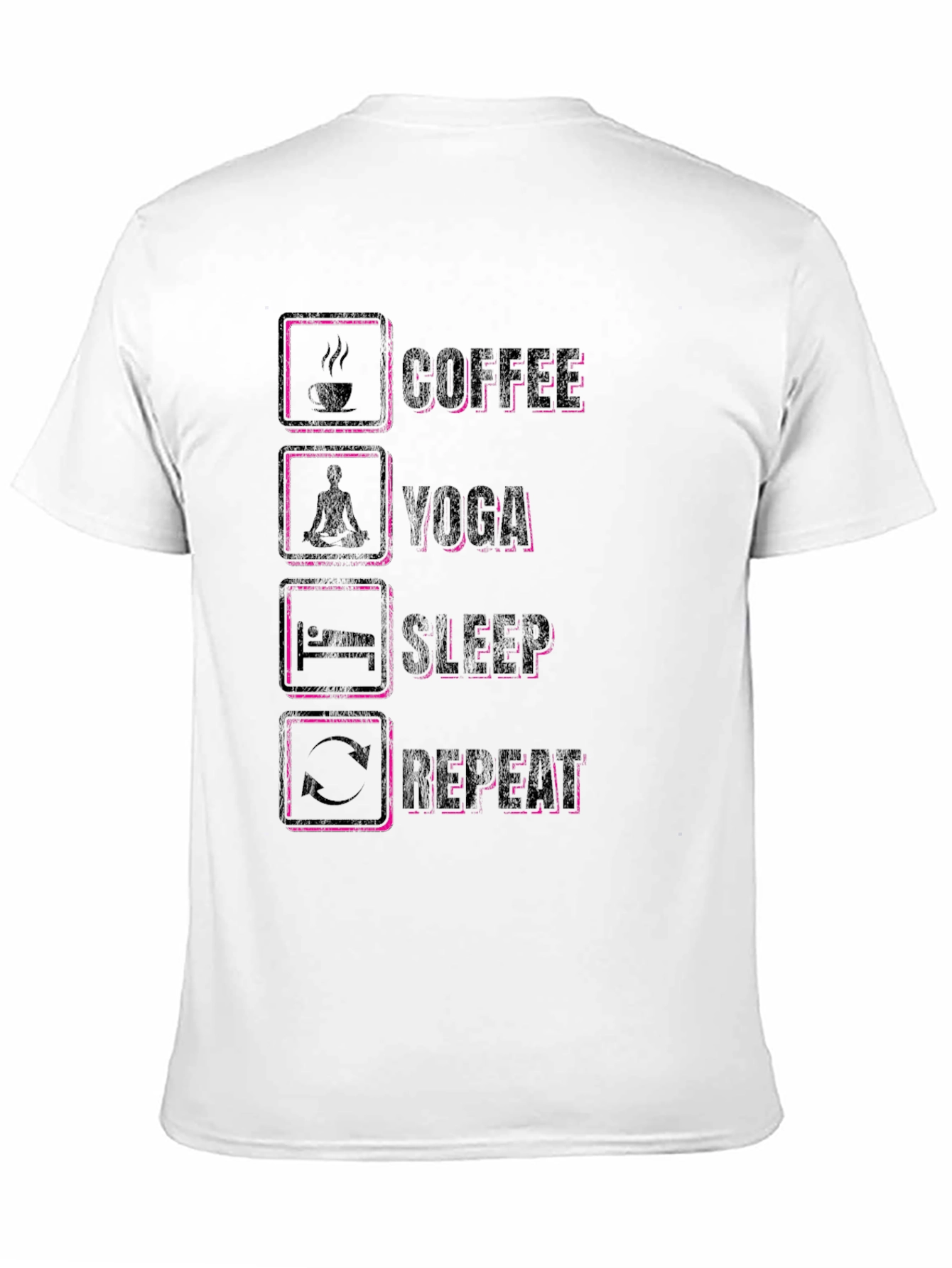 Coffee Yoga Sleep Repeat Graphic Tee