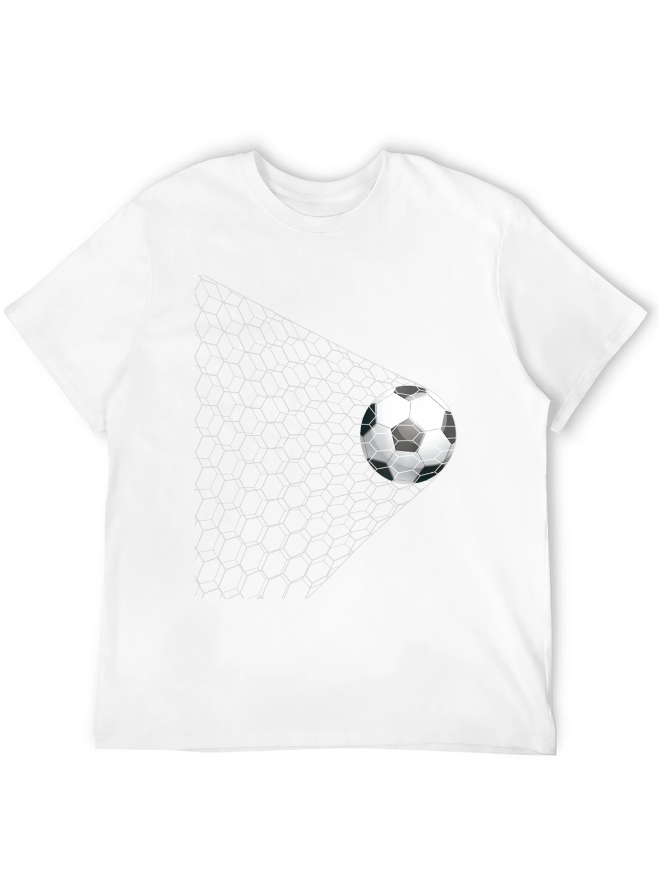 Soccer Goal Graphic Tee - Black Casual Shirt
