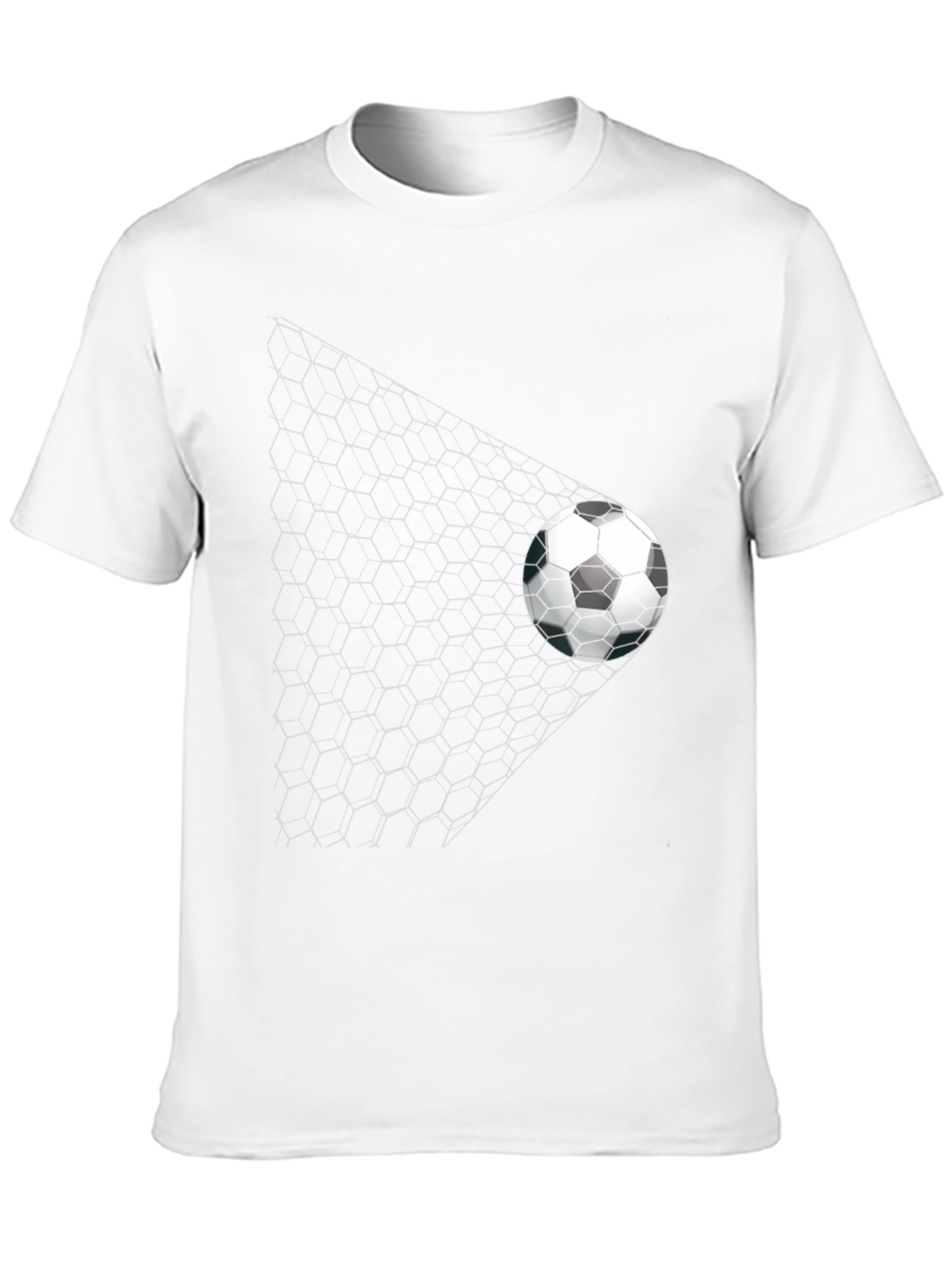 Soccer Goal Graphic Tee - Black Casual Shirt