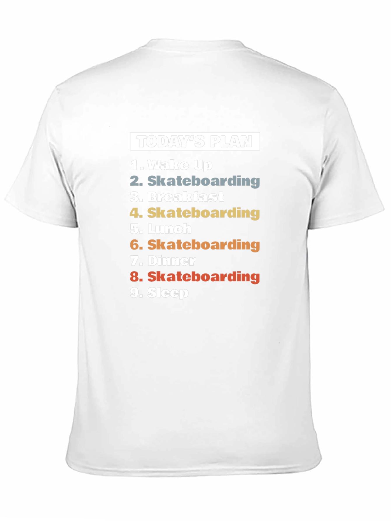 Skateboarding Todays Plan T-Shirt