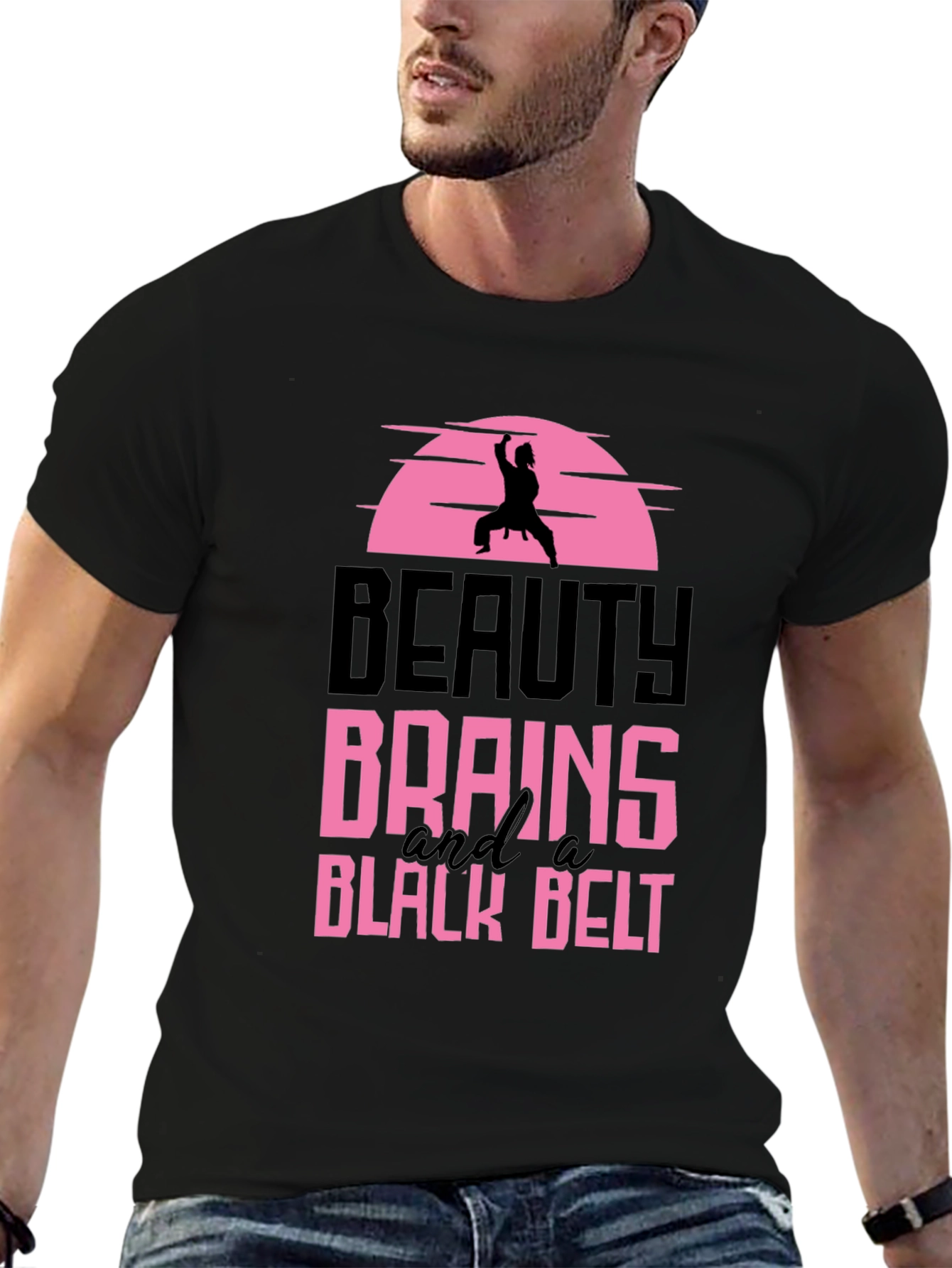 Beauty Brains and a Black Belt Graphic Tee