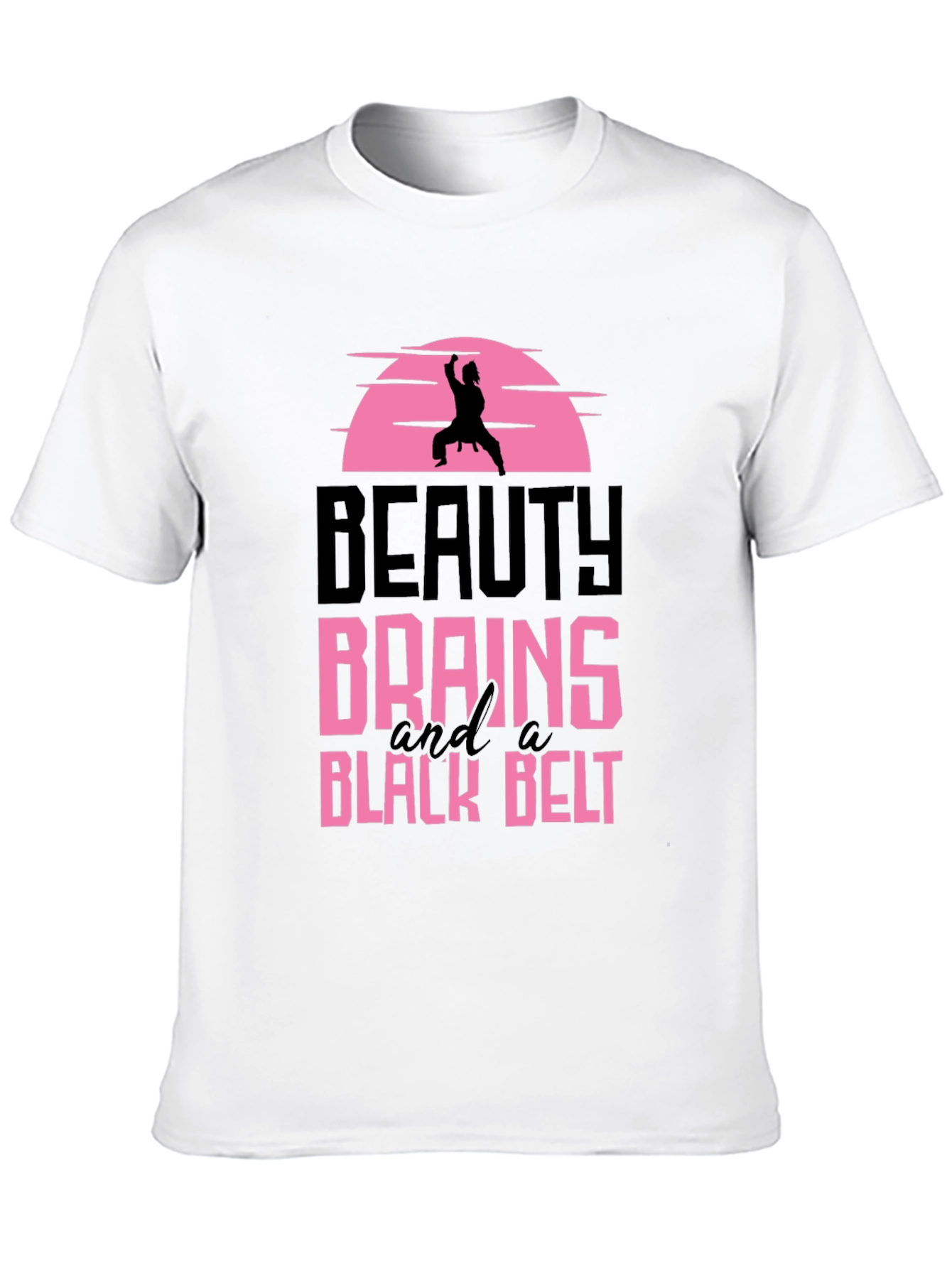 Beauty Brains and a Black Belt Graphic Tee