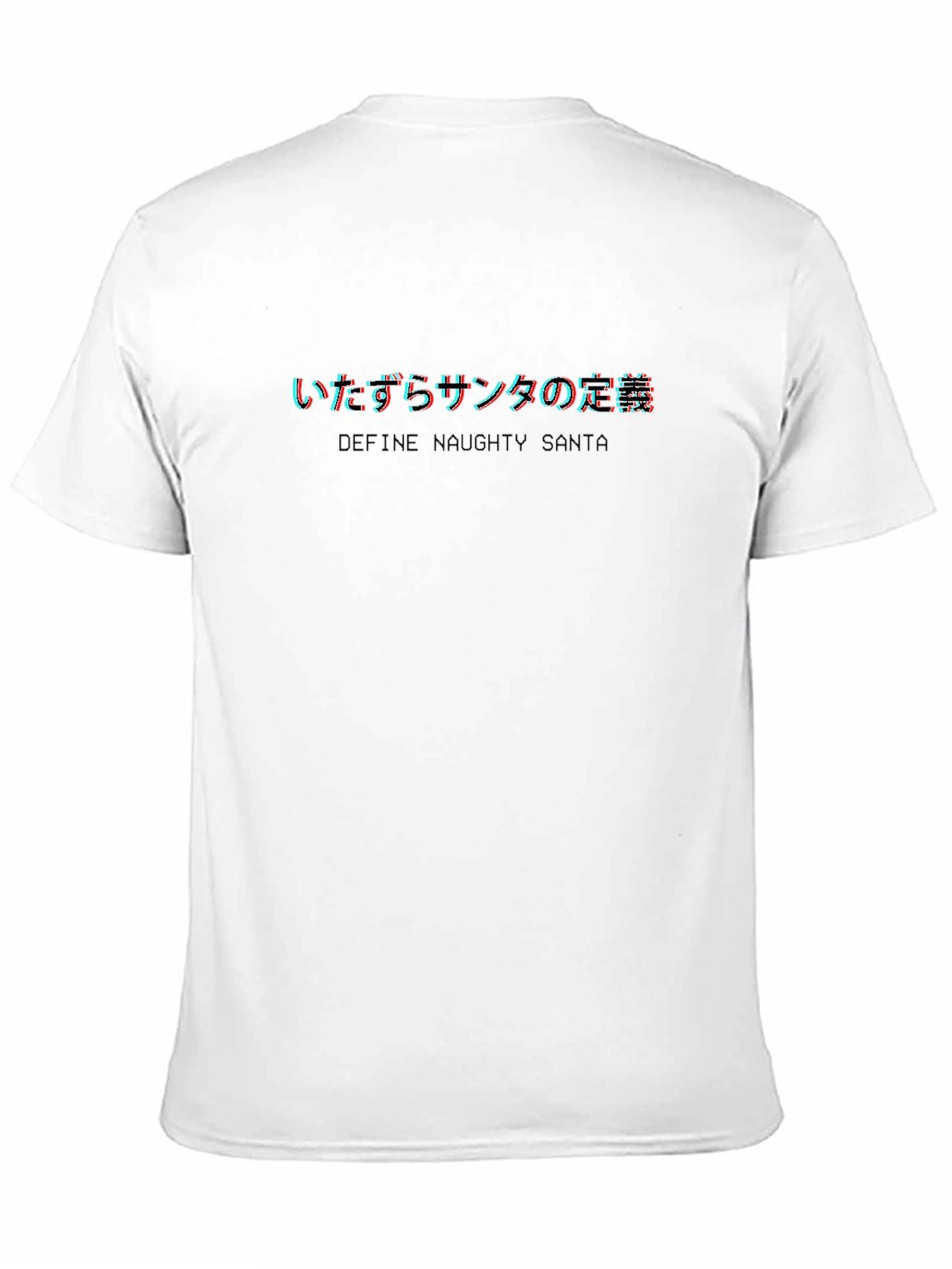 Naughty Santa Graphic Tee - Black Cotton T-Shirt