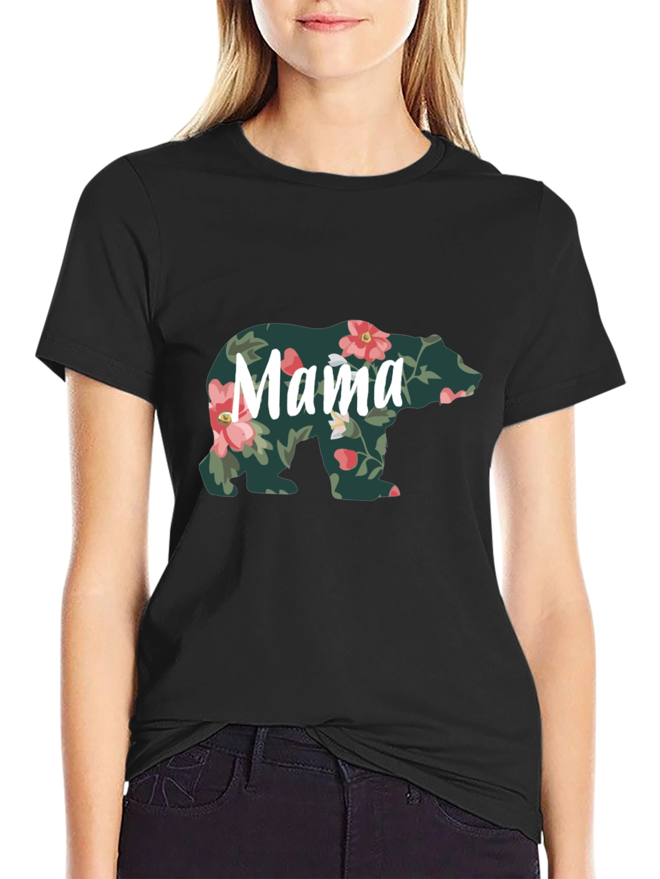 Mama Bear Floral T-Shirt