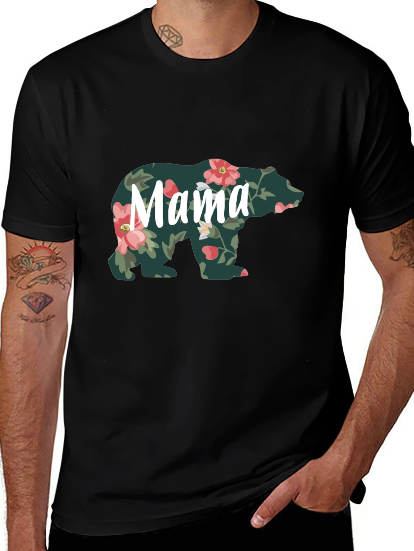 Mama Bear Floral T-Shirt