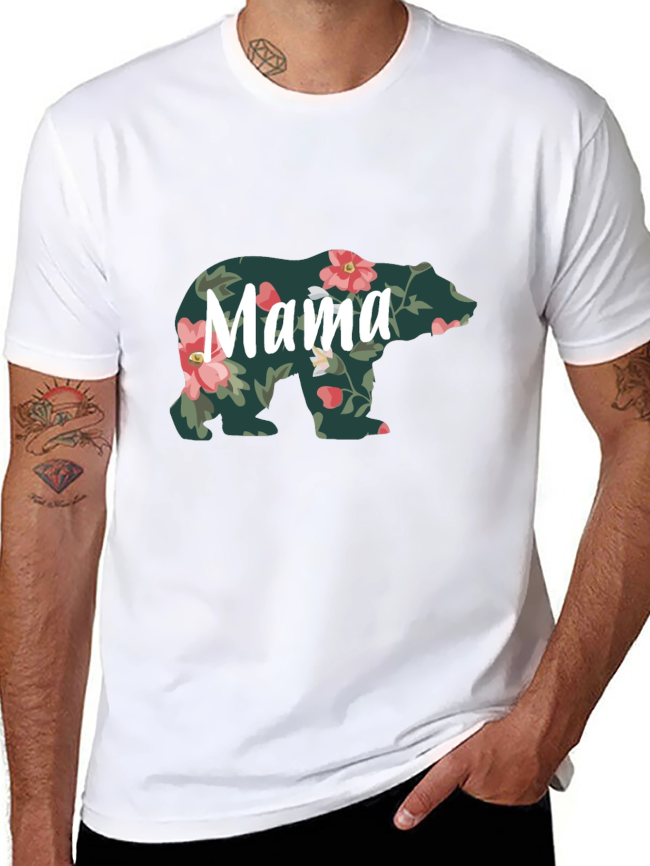 Mama Bear Floral T-Shirt