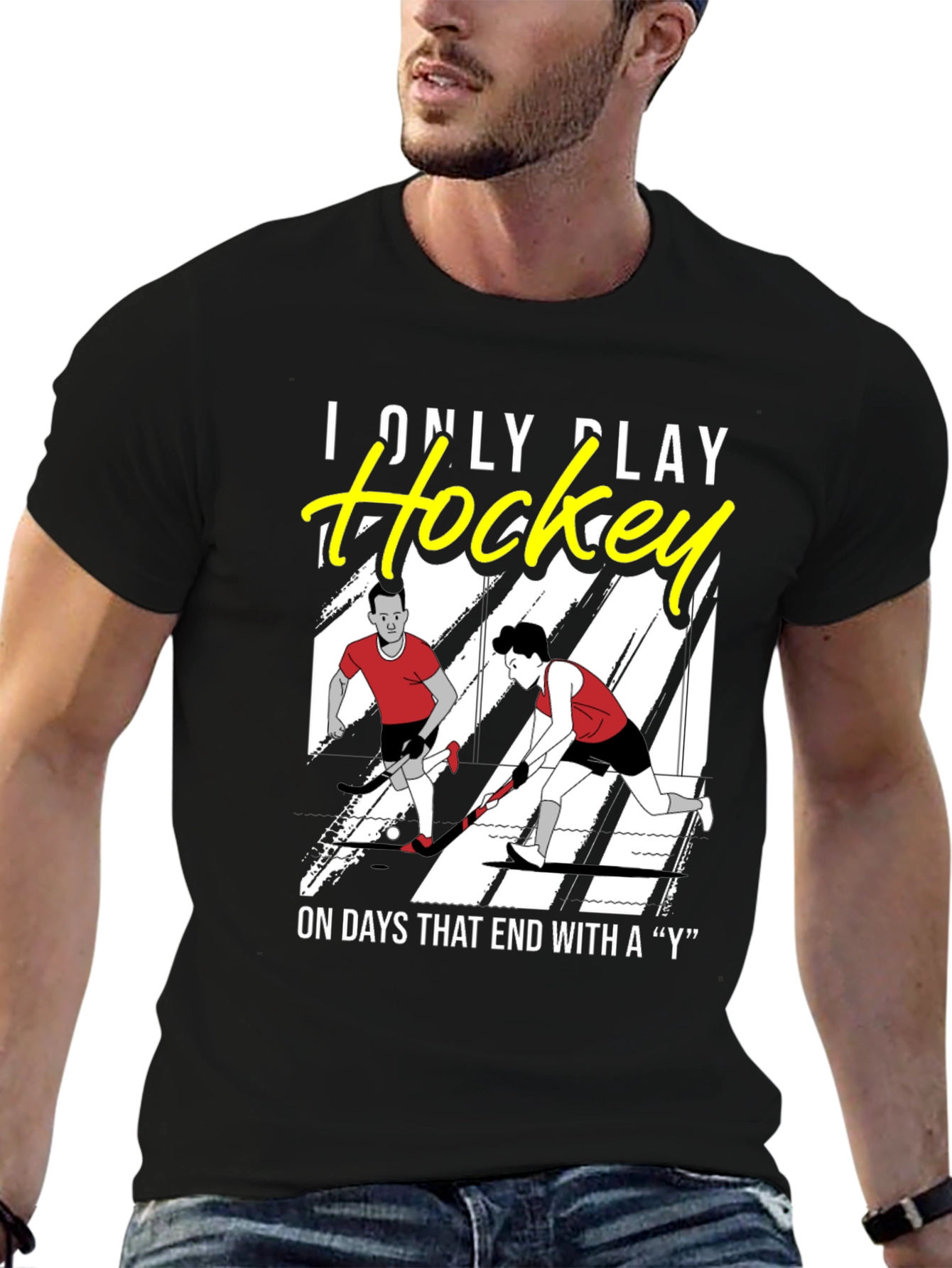 Funny Hockey T-Shirt - I Only Play Hockey