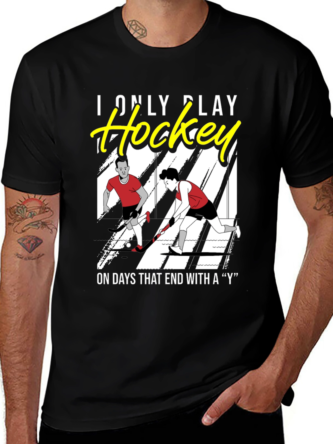 Funny Hockey T-Shirt - I Only Play Hockey