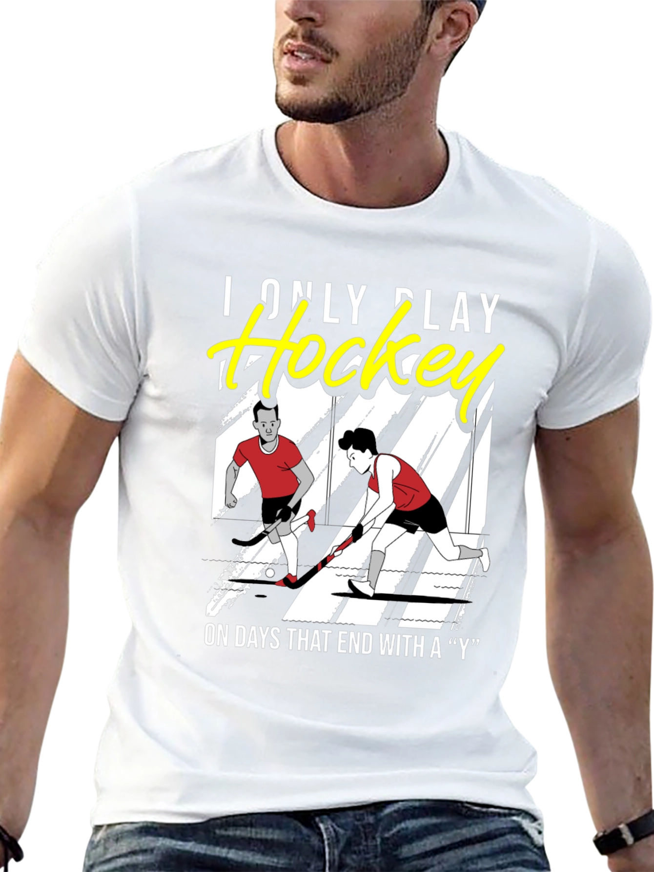 Funny Hockey T-Shirt - I Only Play Hockey