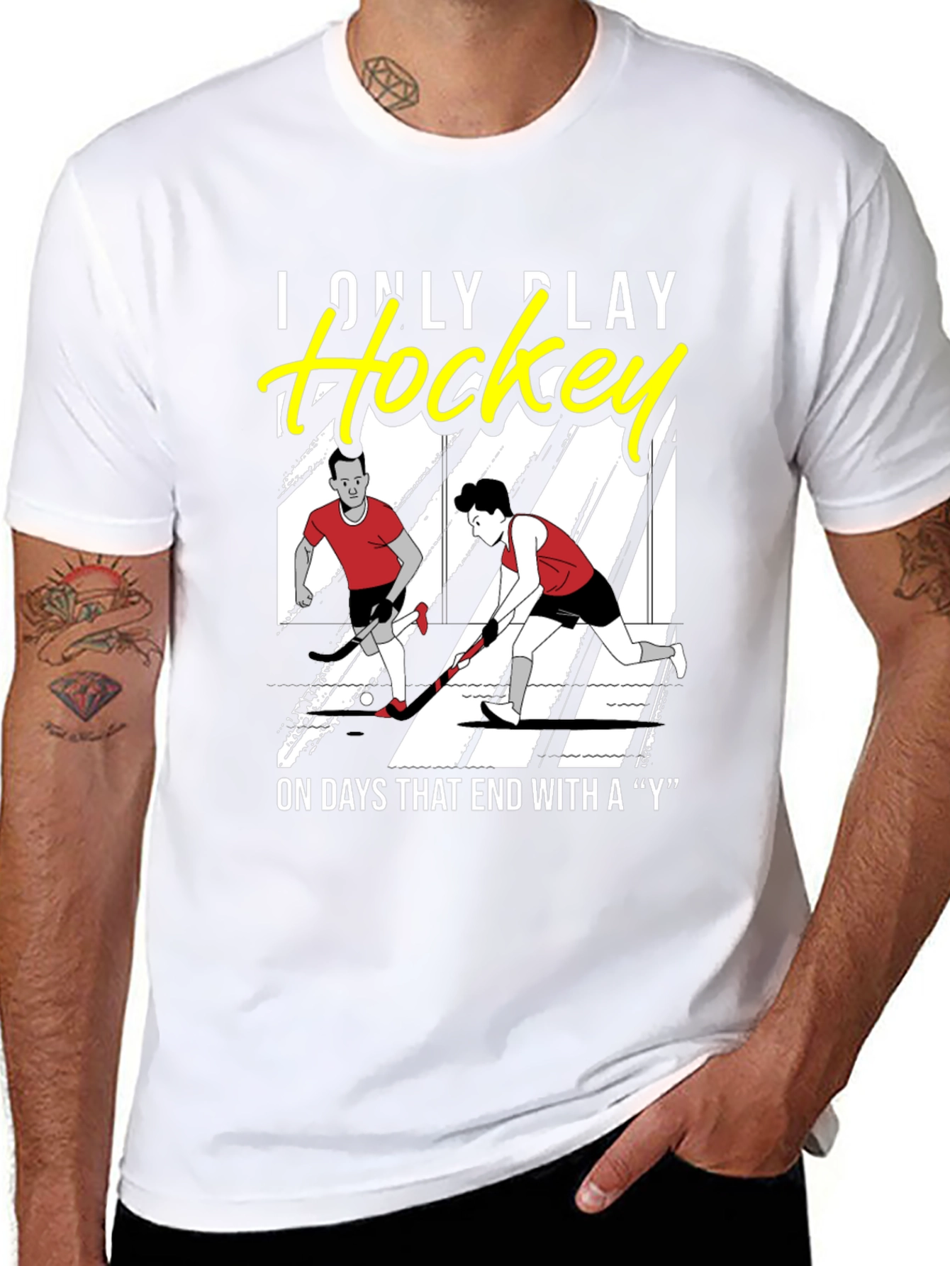 Funny Hockey T-Shirt - I Only Play Hockey