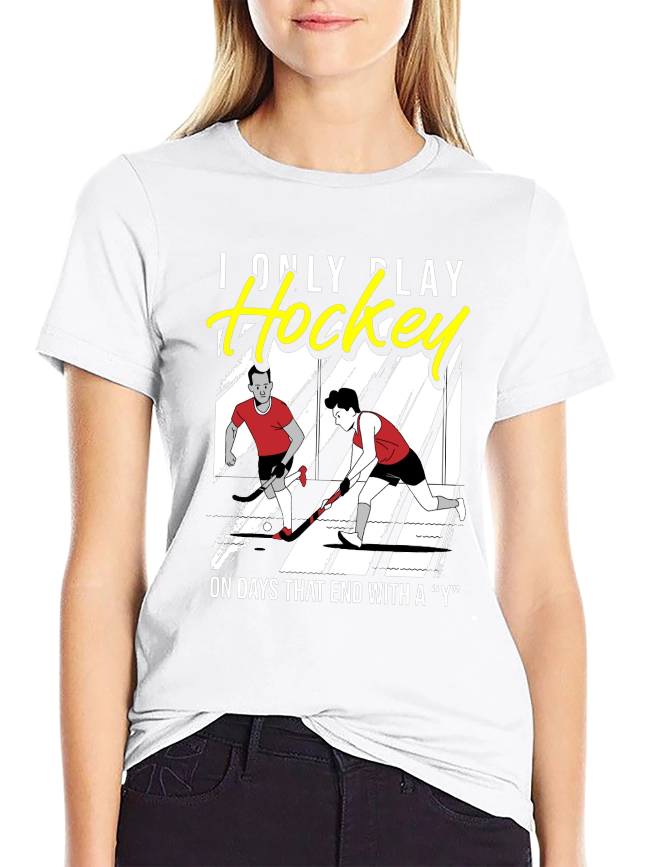 Funny Hockey T-Shirt - I Only Play Hockey
