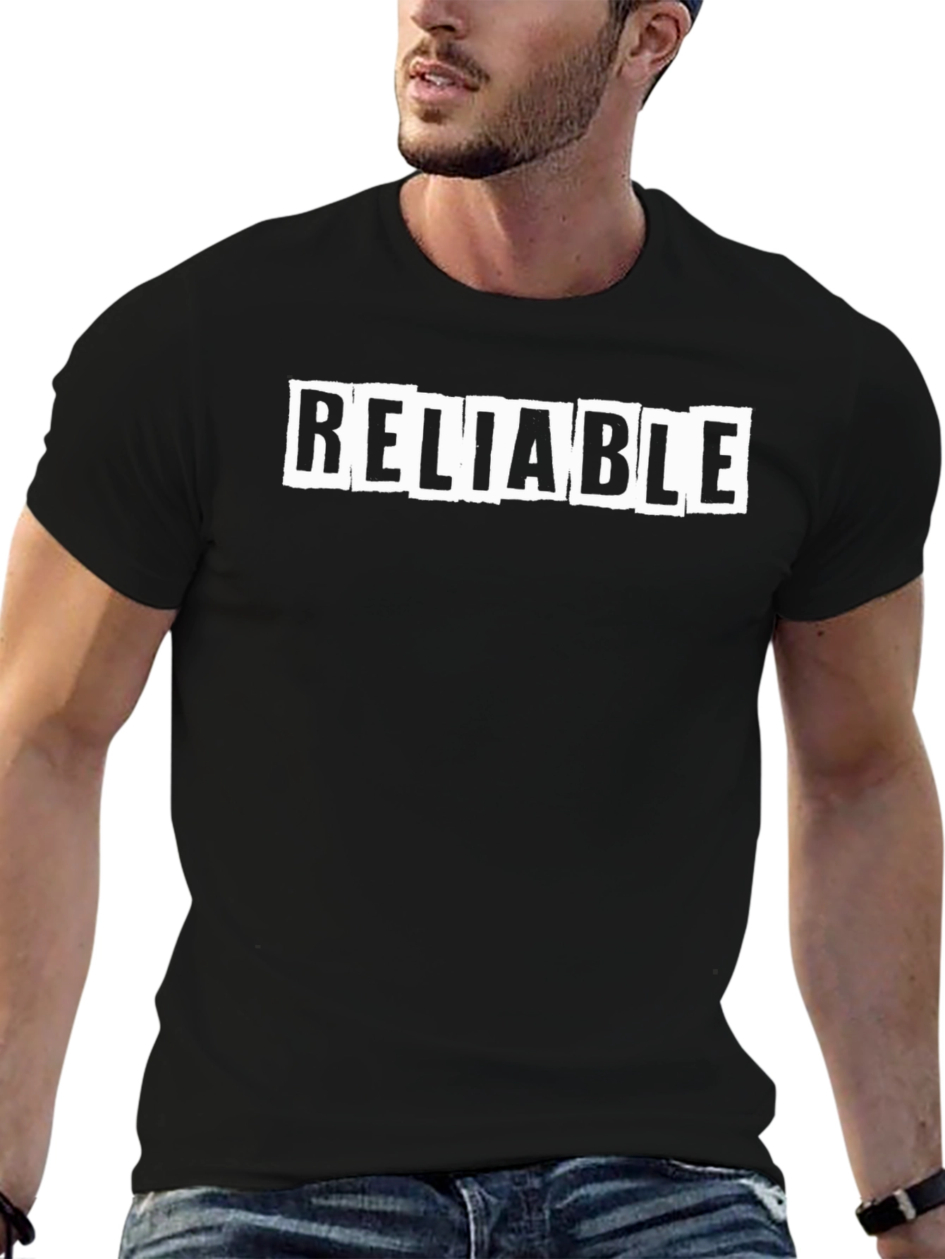 Reliable Statement Graphic Tee - Black