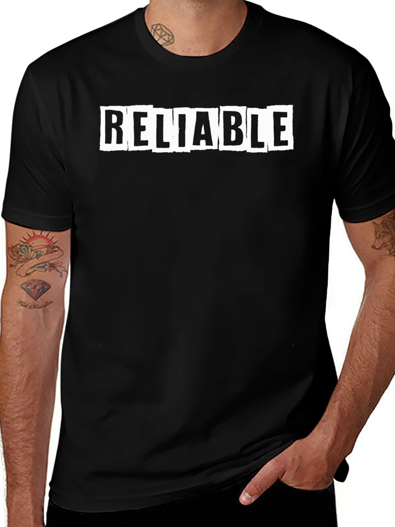 Reliable Statement Graphic Tee - Black