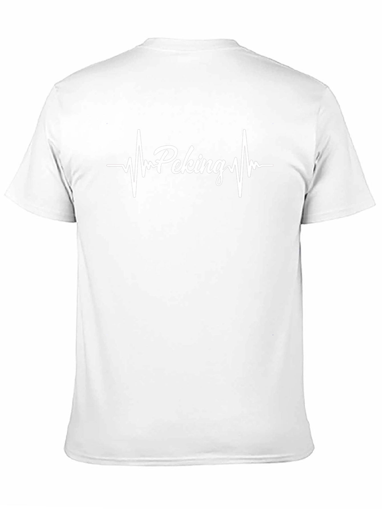 Peking Heartbeat Graphic Black T-Shirt