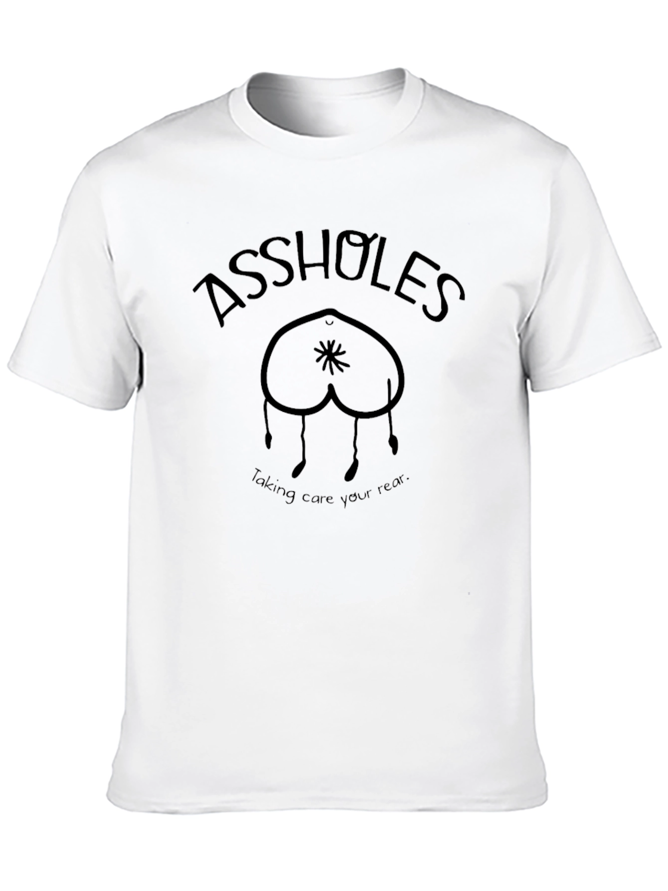 Assholes Graphic Tee - Humor & Comfort