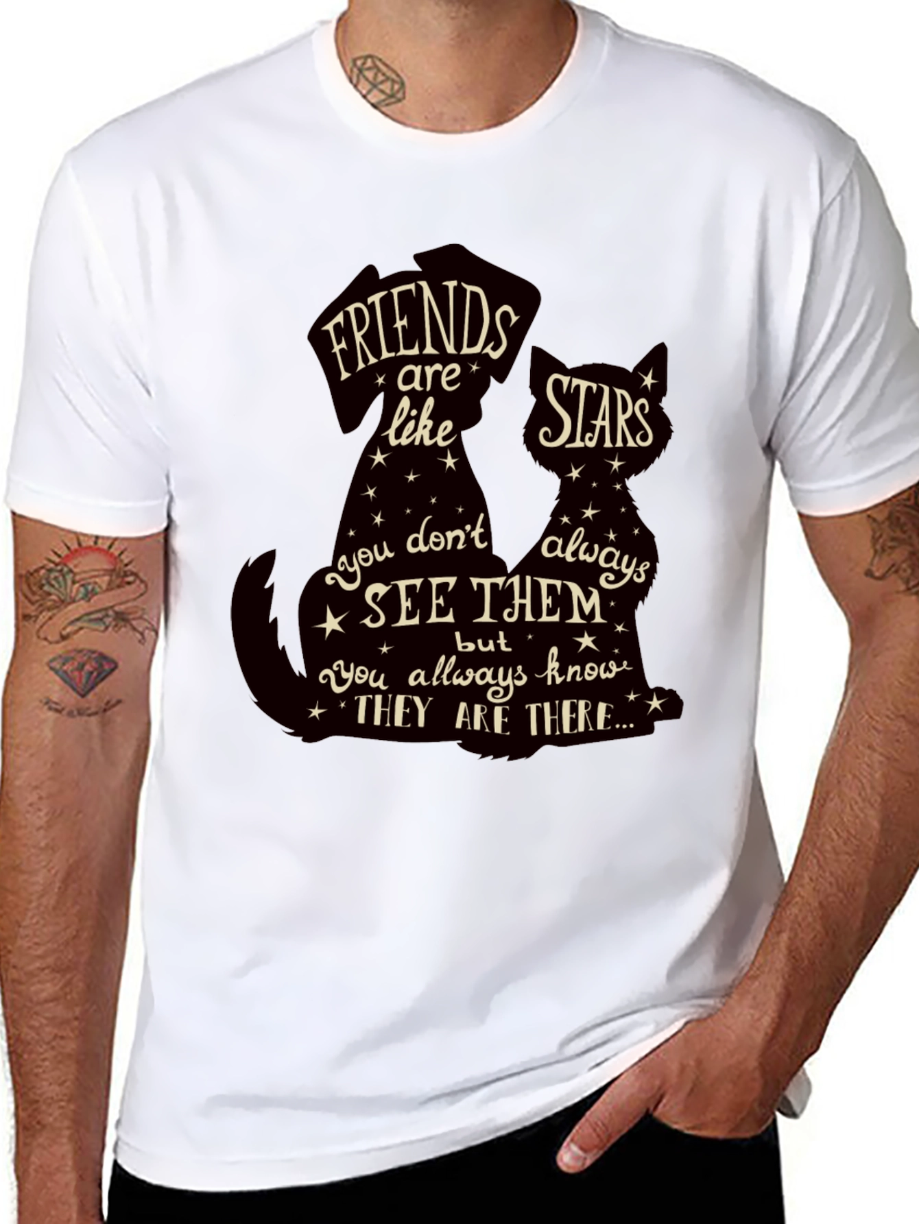 Friends are Like Stars Graphic T-Shirt