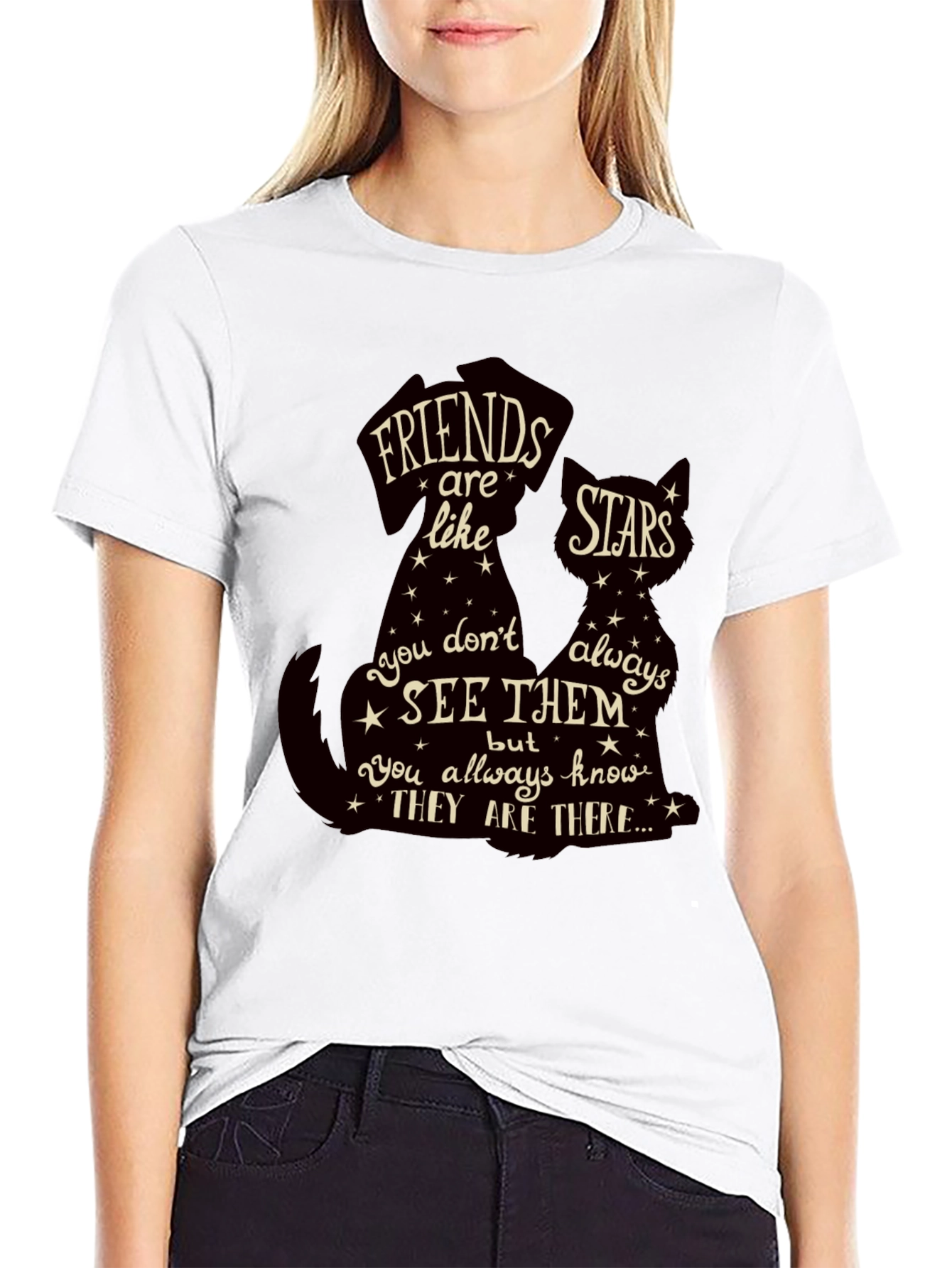 Friends are Like Stars Graphic T-Shirt