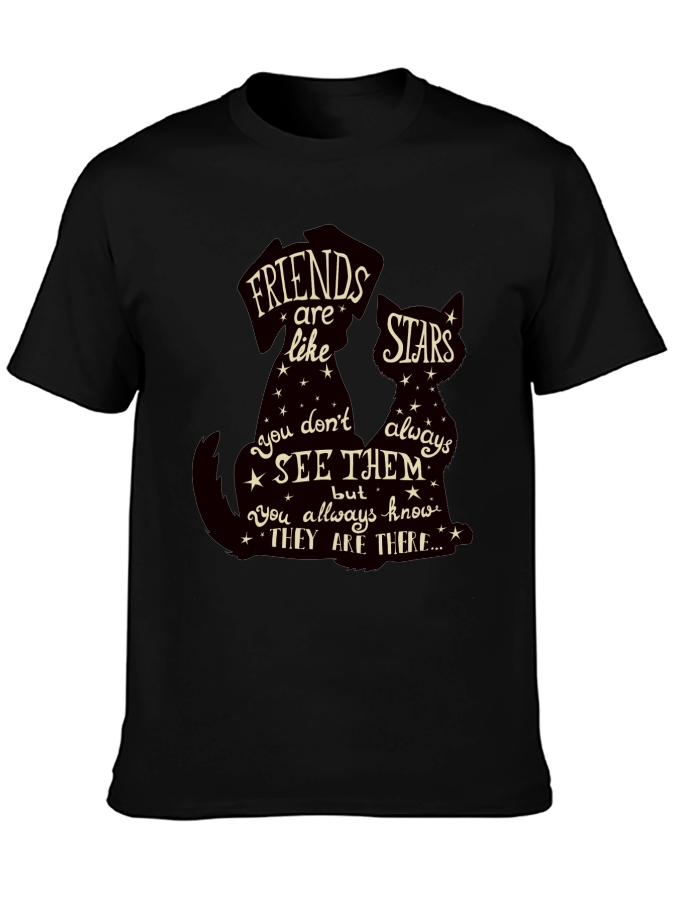 Friends are Like Stars Graphic T-Shirt
