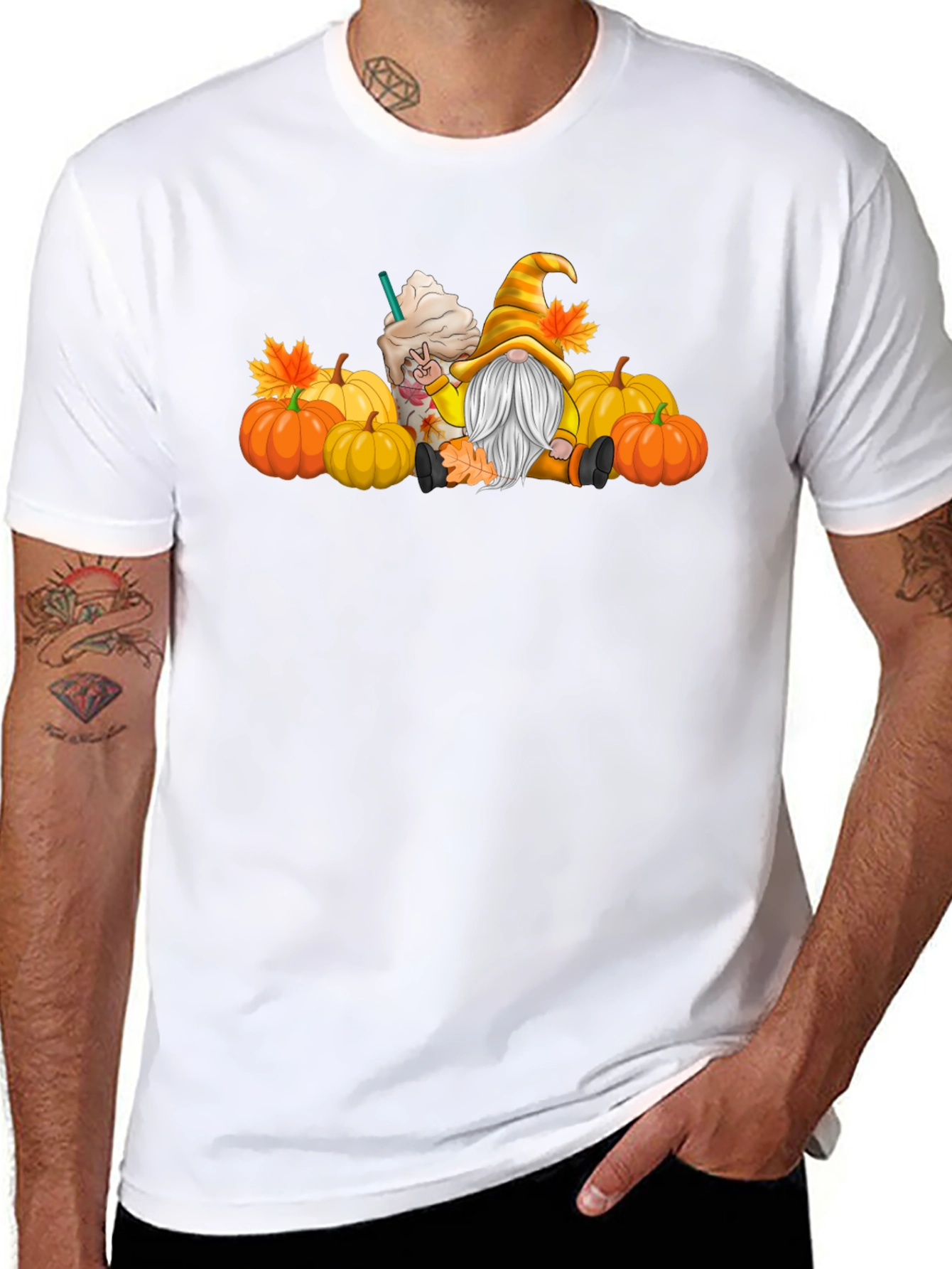 Fall Gnome Pumpkin Spice T-Shirt