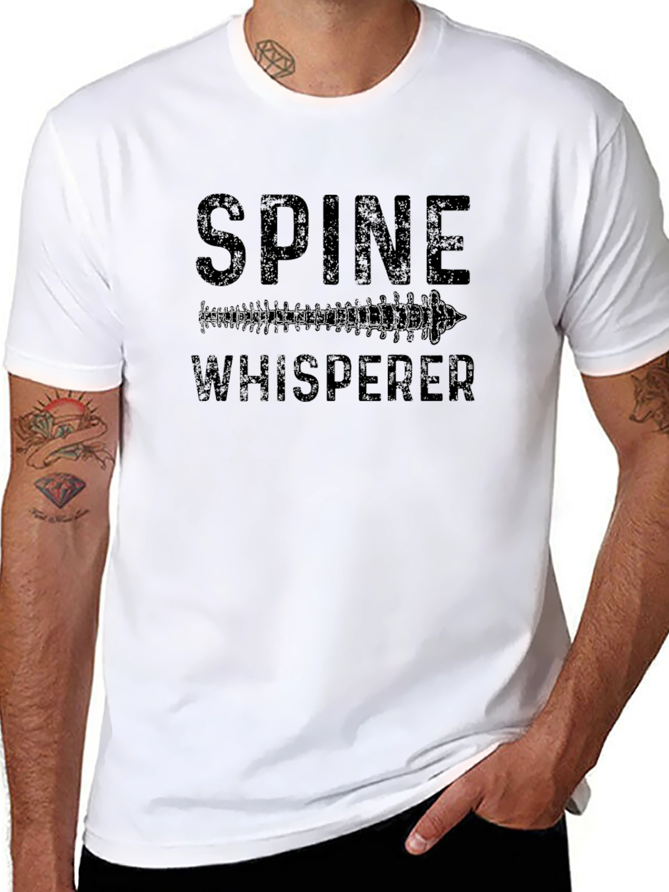 Spine Whisperer Graphic T-Shirt - Chiropractor Gift