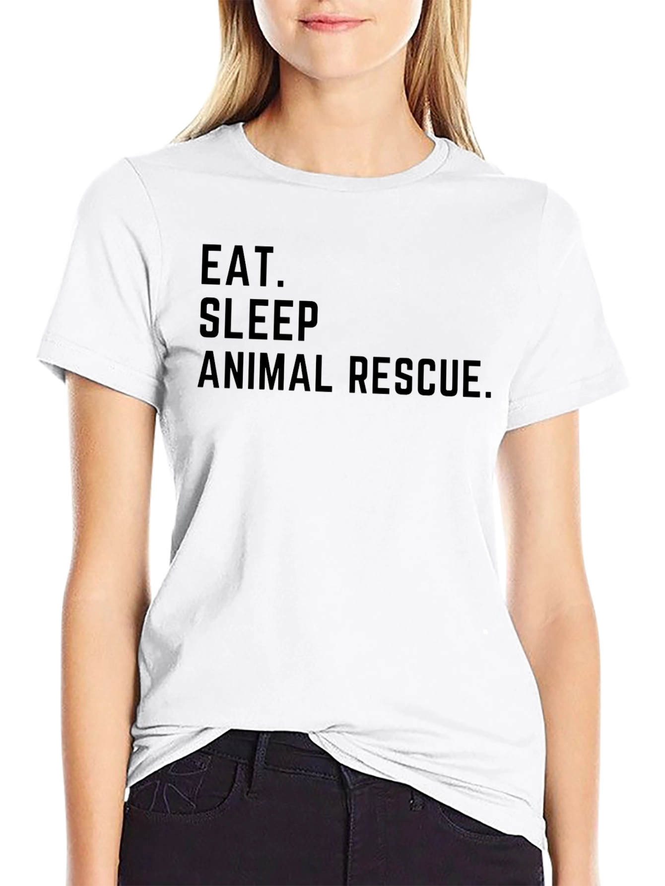 Eat Sleep Animal Rescue Graphic T-Shirt