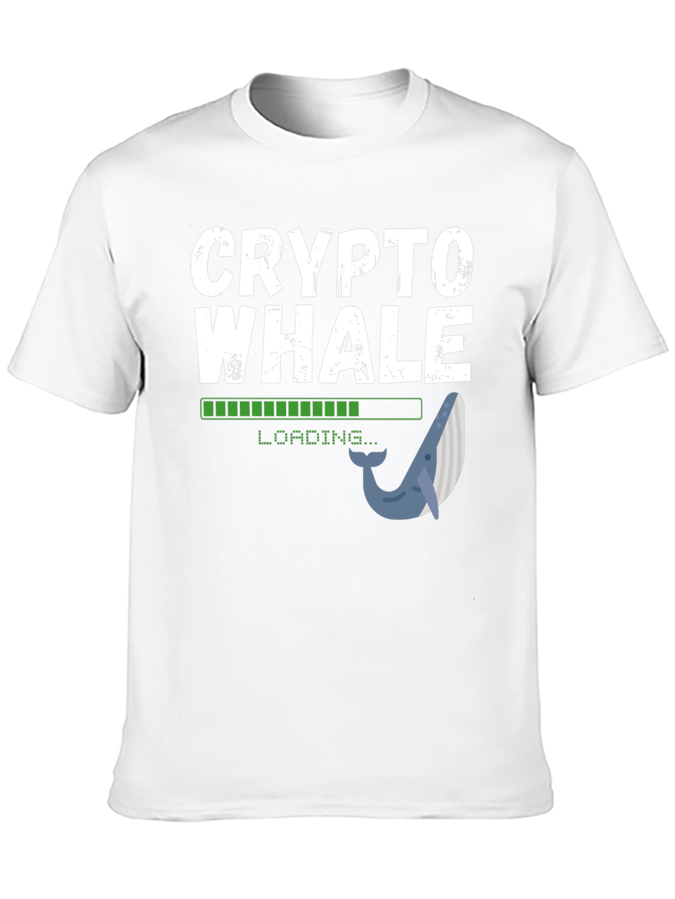Crypto Whale Loading Black T-Shirt