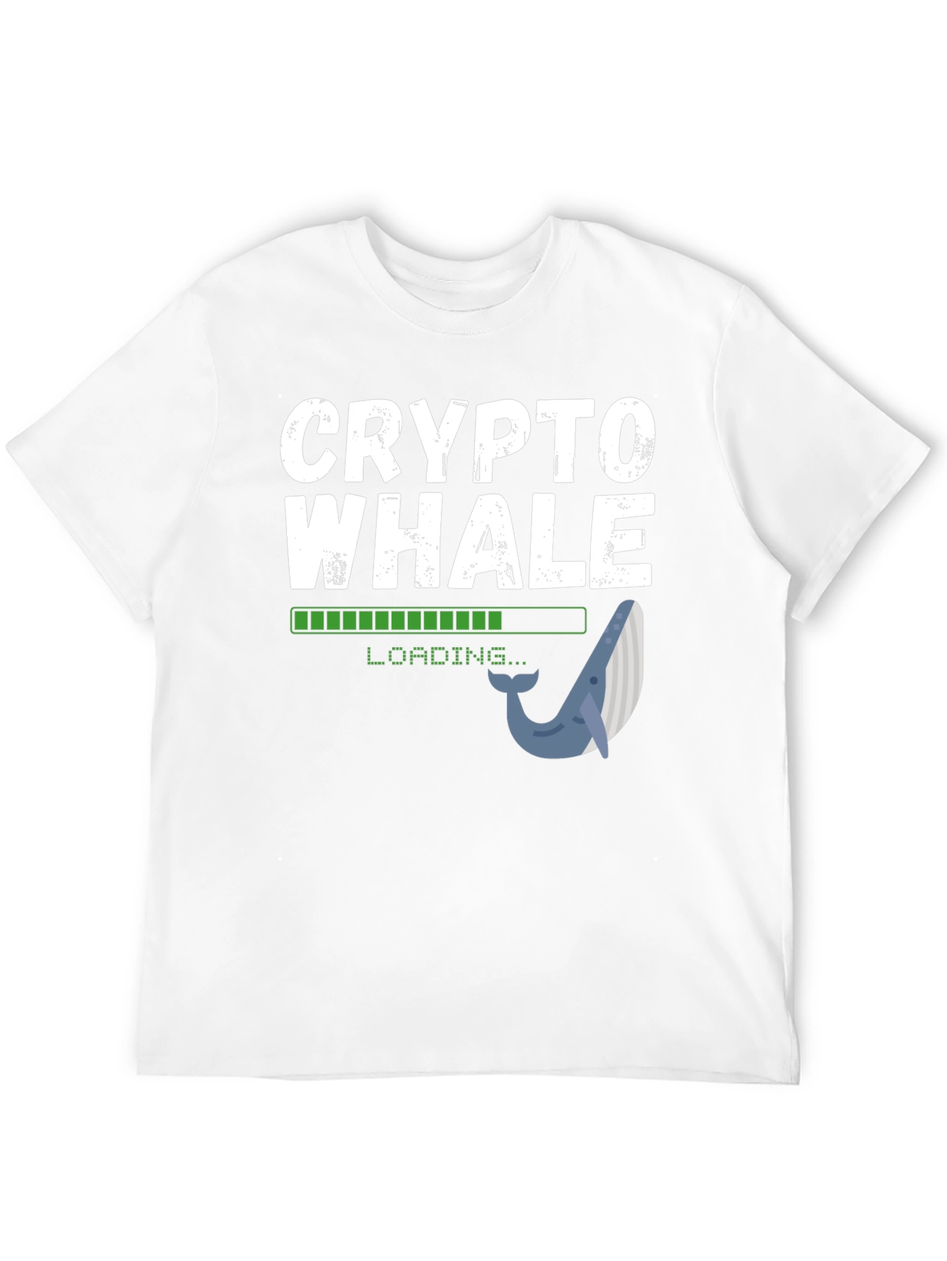 Crypto Whale Loading Black T-Shirt