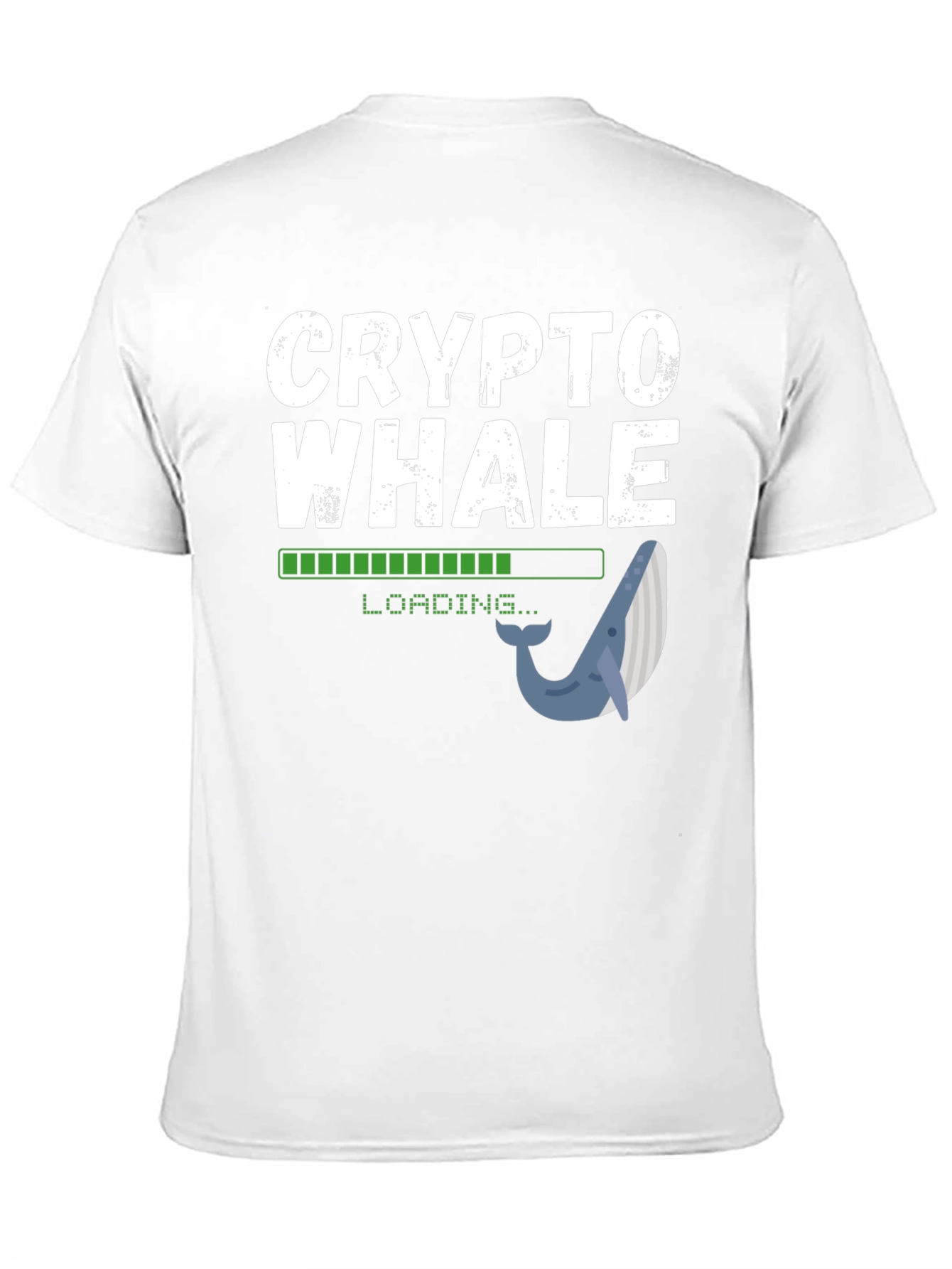 Crypto Whale Loading Black T-Shirt