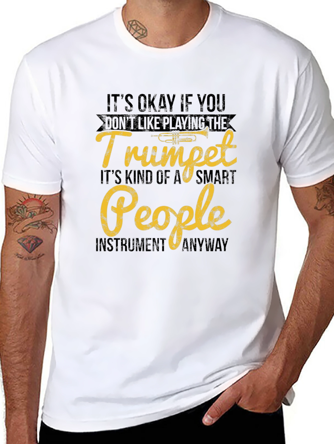 Trumpet Player T-Shirt - Smart People Instrument