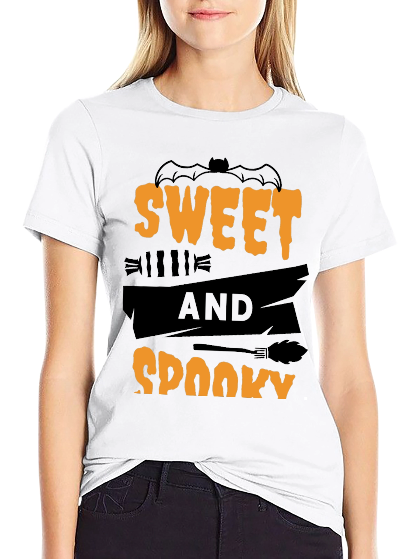 Sweet and Spooky Halloween Graphic Tee
