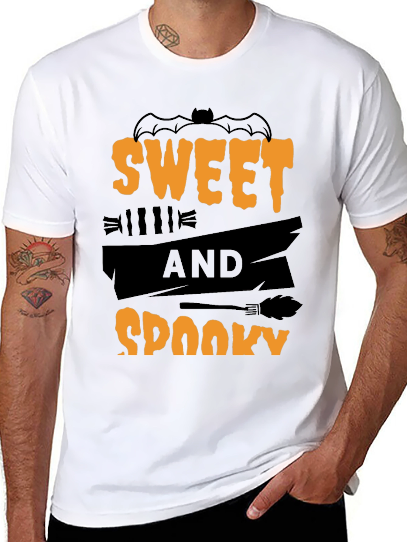 Sweet and Spooky Halloween Graphic Tee