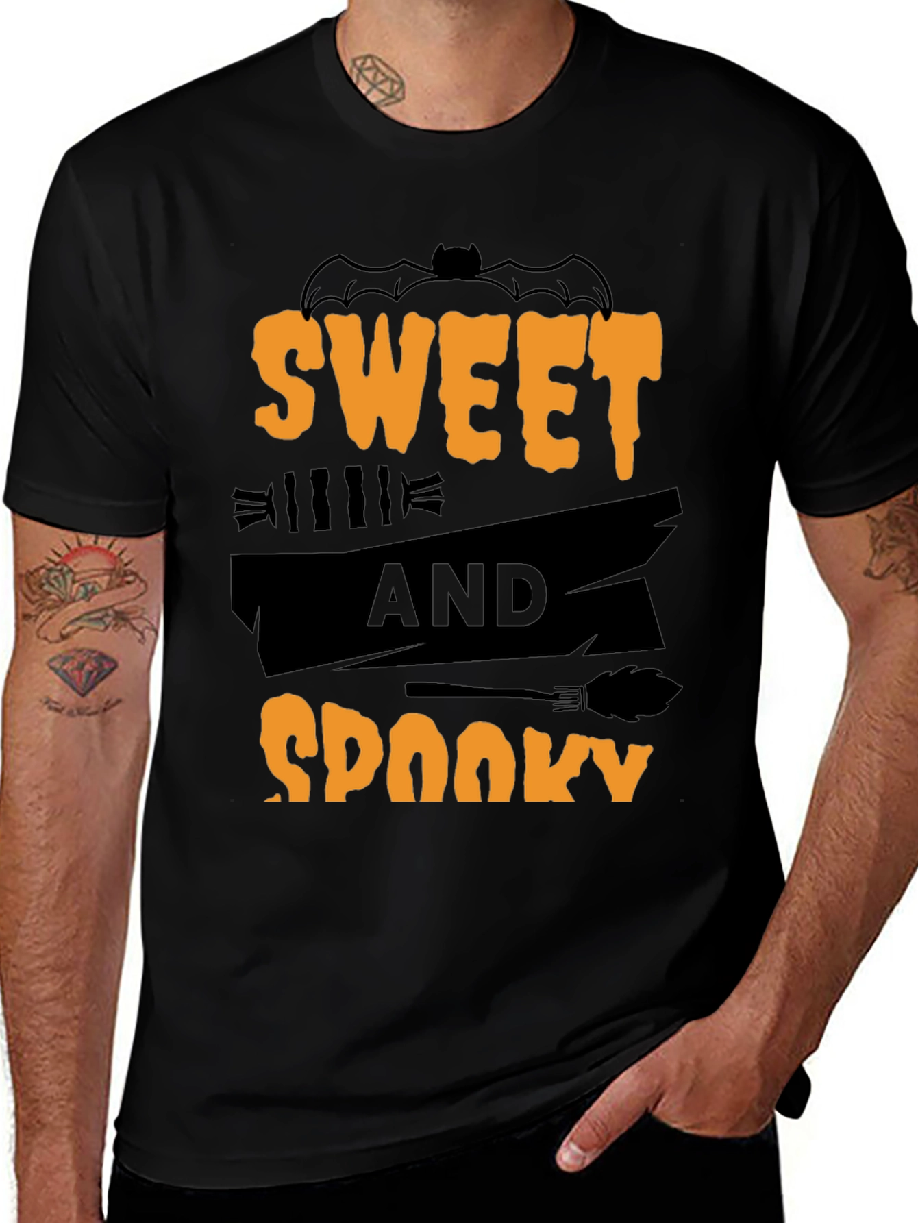 Sweet and Spooky Halloween Graphic Tee