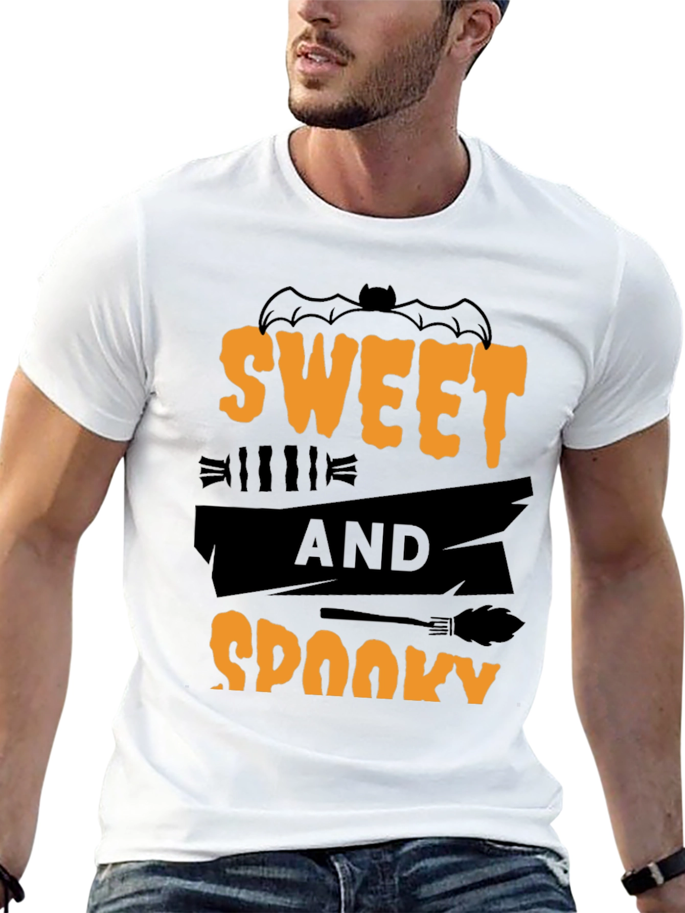 Sweet and Spooky Halloween Graphic Tee